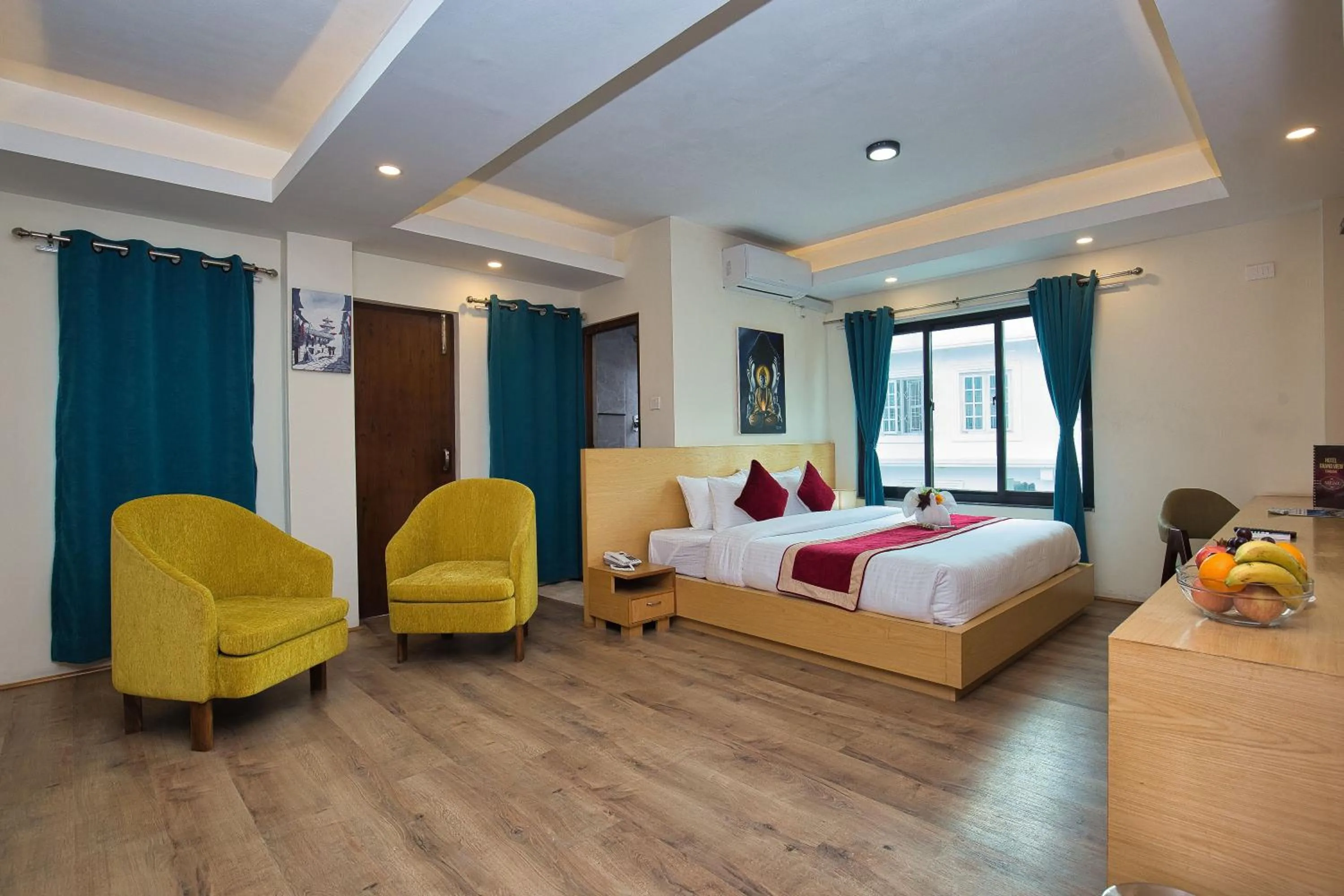 Bed in Hotel Grand View