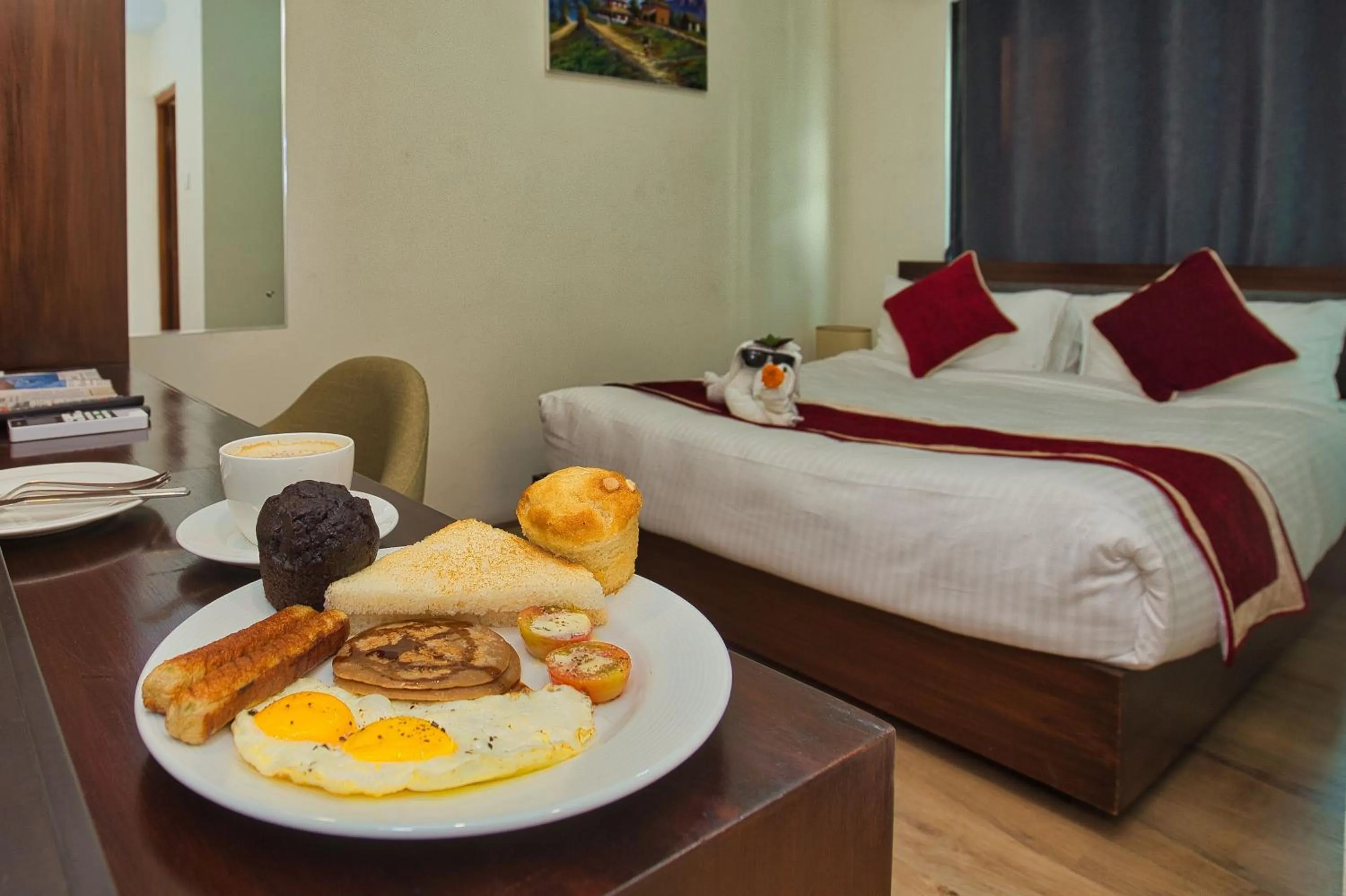 Bed in Hotel Grand View