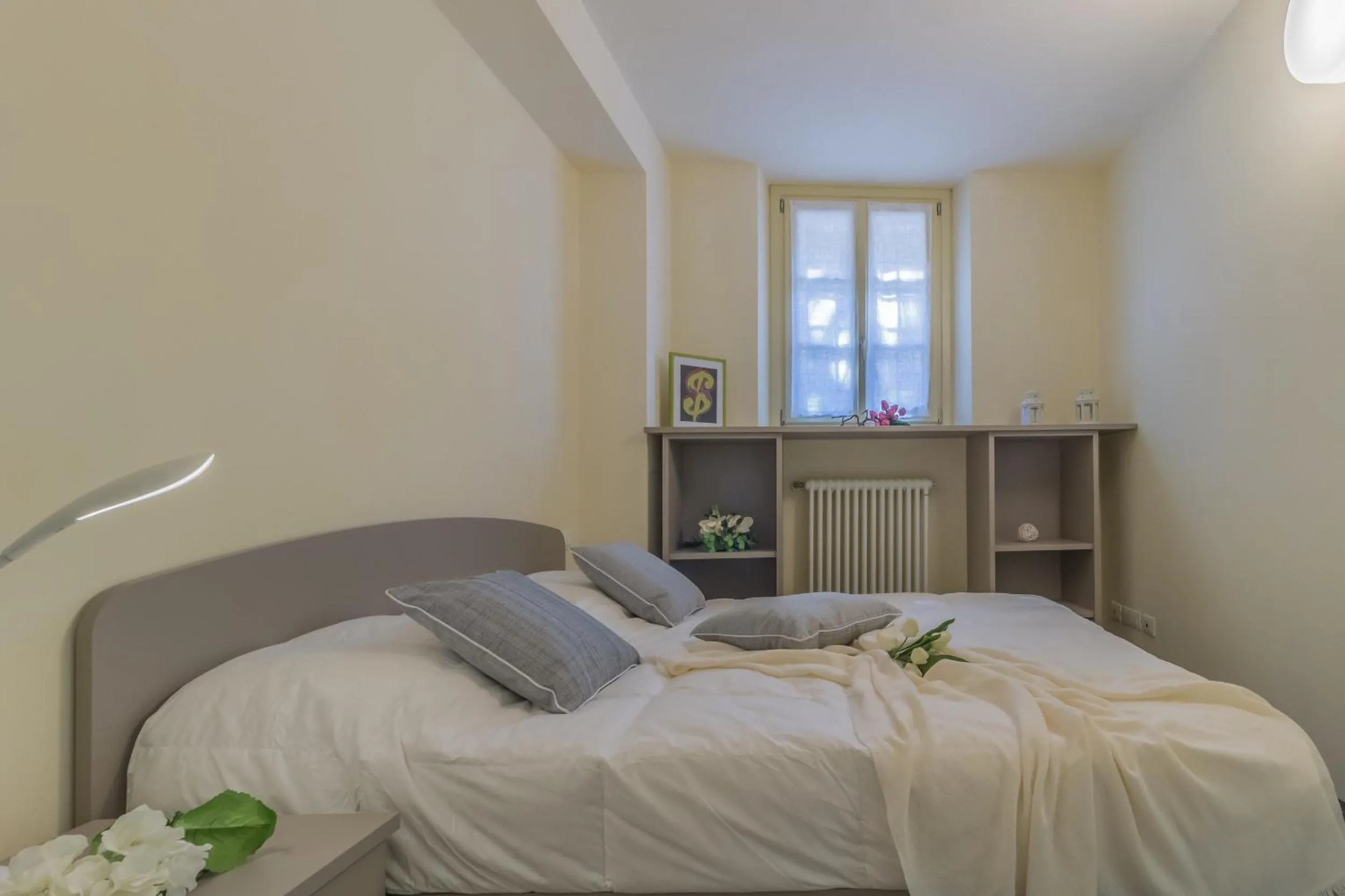 Bed in Tiny Duke Apartment
