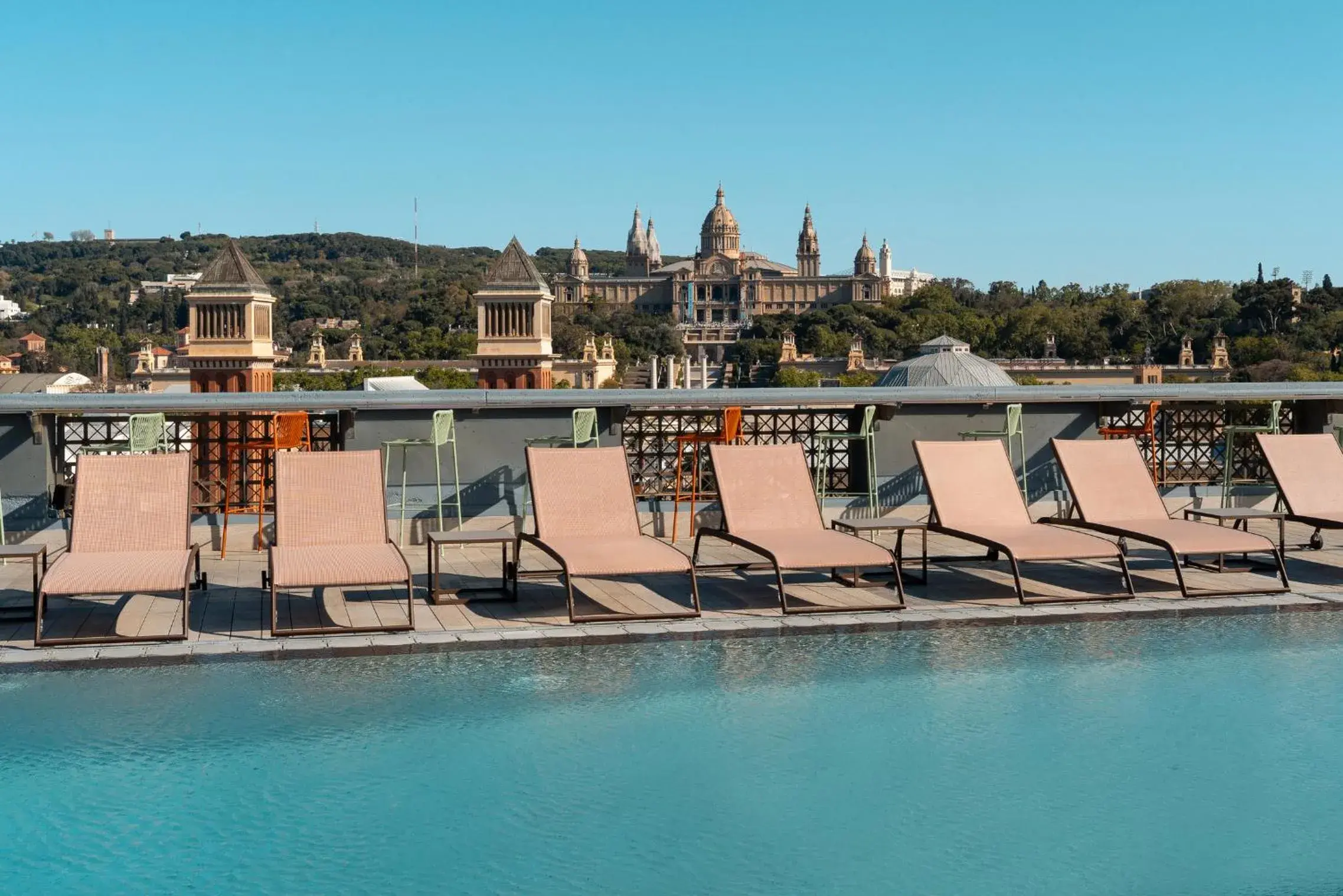 Pool view in Catalonia Barcelona Plaza Pool view in Catalonia Barcelona Plaza