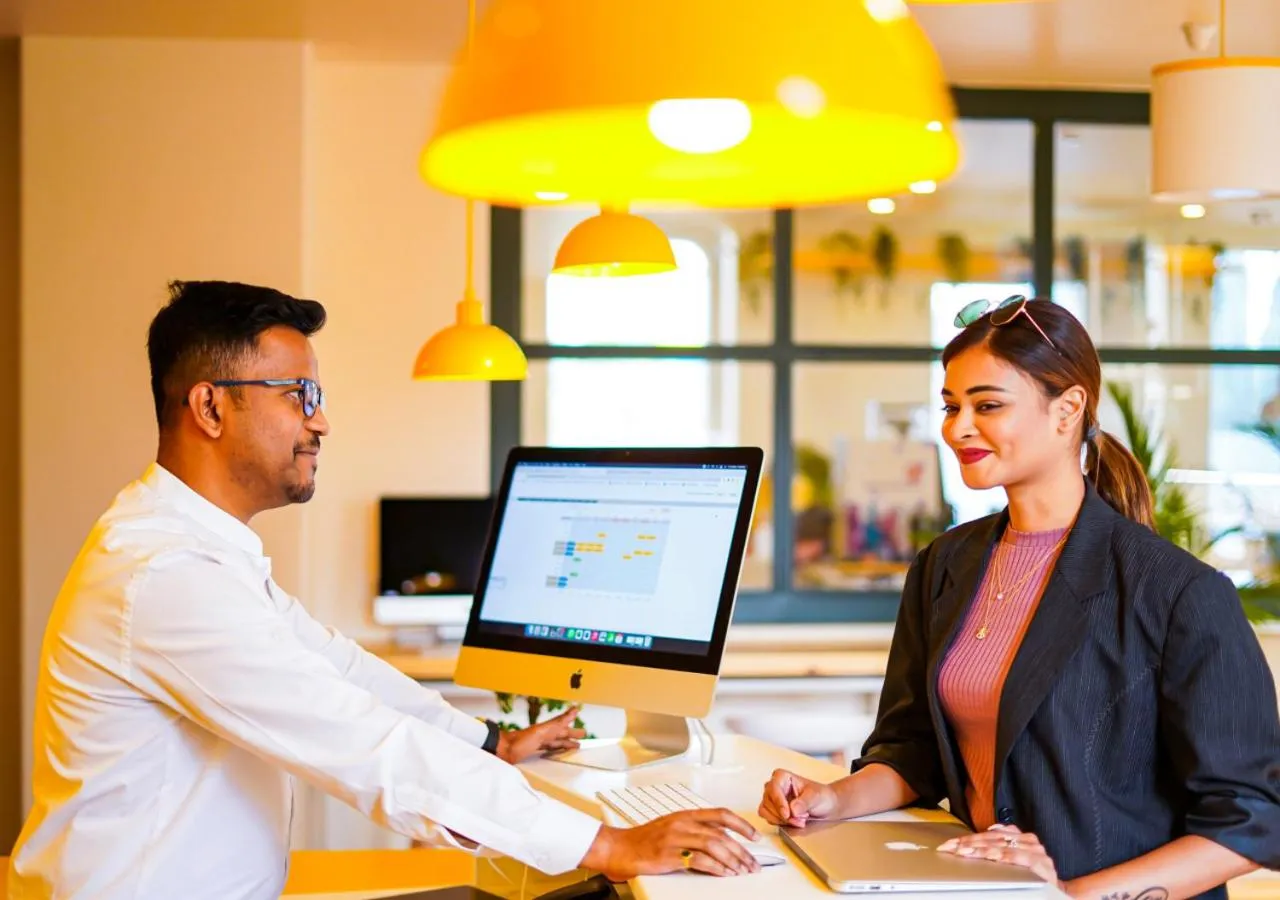 Lobby or reception in Bloom Hotel - Bengaluru Airport