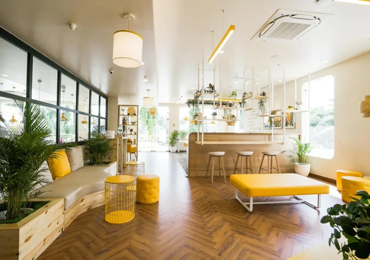 Lobby or reception in Bloom Hotel - Bengaluru Airport Lobby or reception in Bloom Hotel - Bengaluru Airport