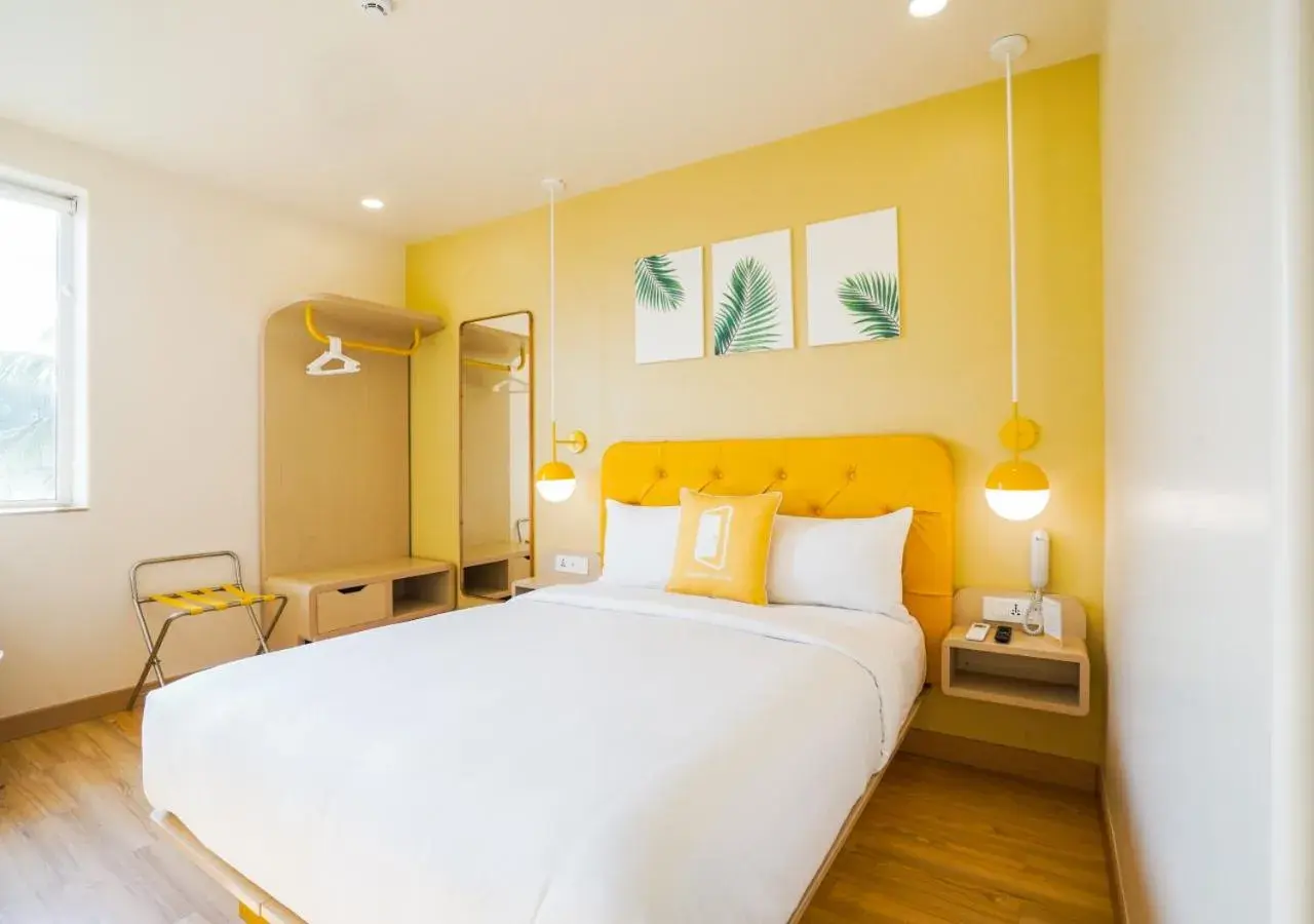 Bedroom, Bed in Bloom Hotel - Bengaluru Airport Bedroom, Bed in Bloom Hotel - Bengaluru Airport