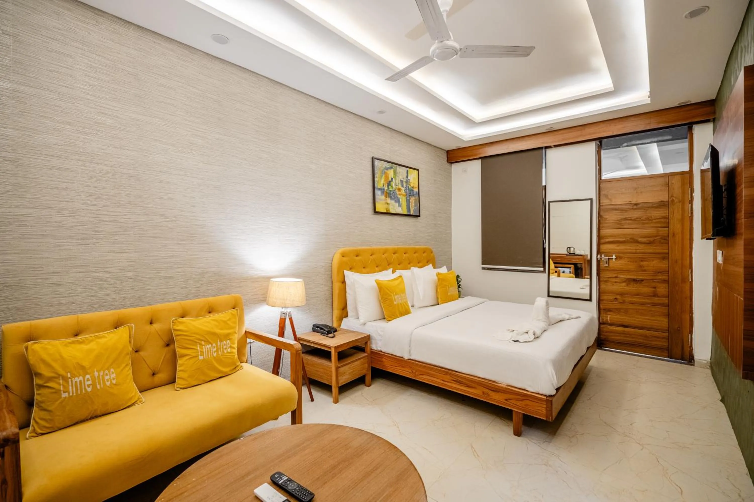 Photo of the whole room, Bed in Lime Tree Hotels and Banquet Greater Noida