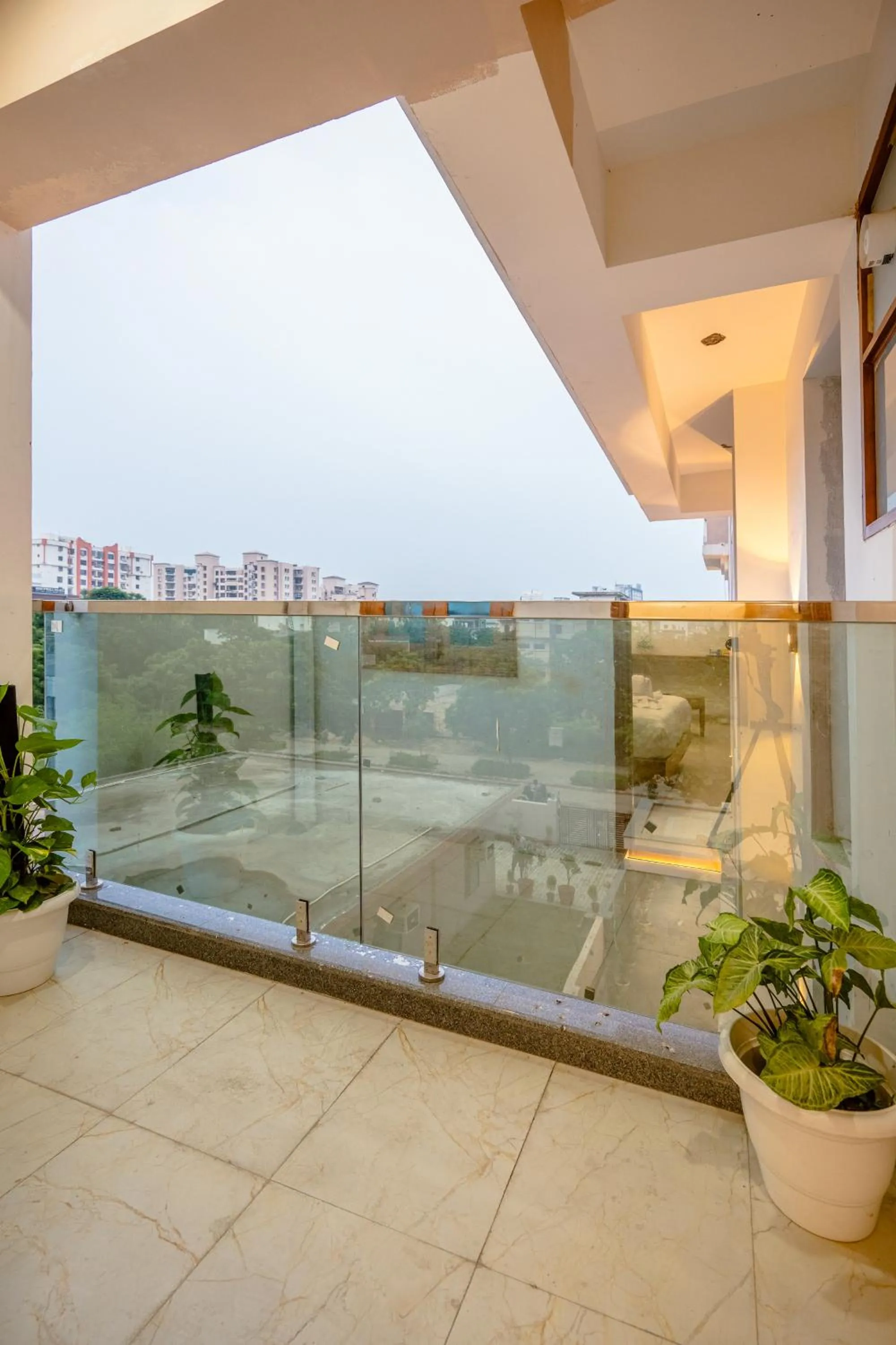 Balcony/Terrace in Lime Tree Hotels and Banquet Greater Noida