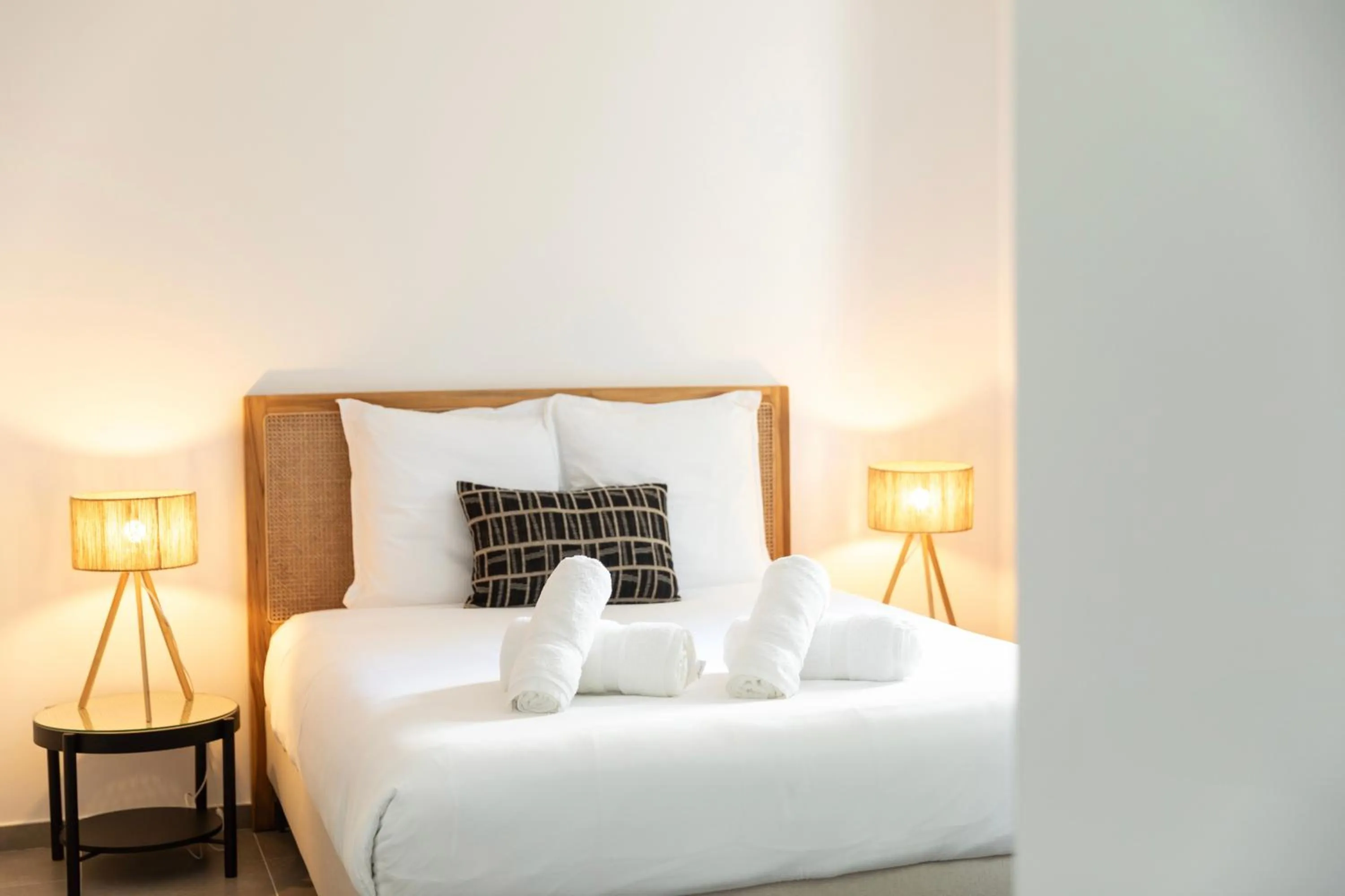 Bed in Le Domaine de l'Anse Mitan