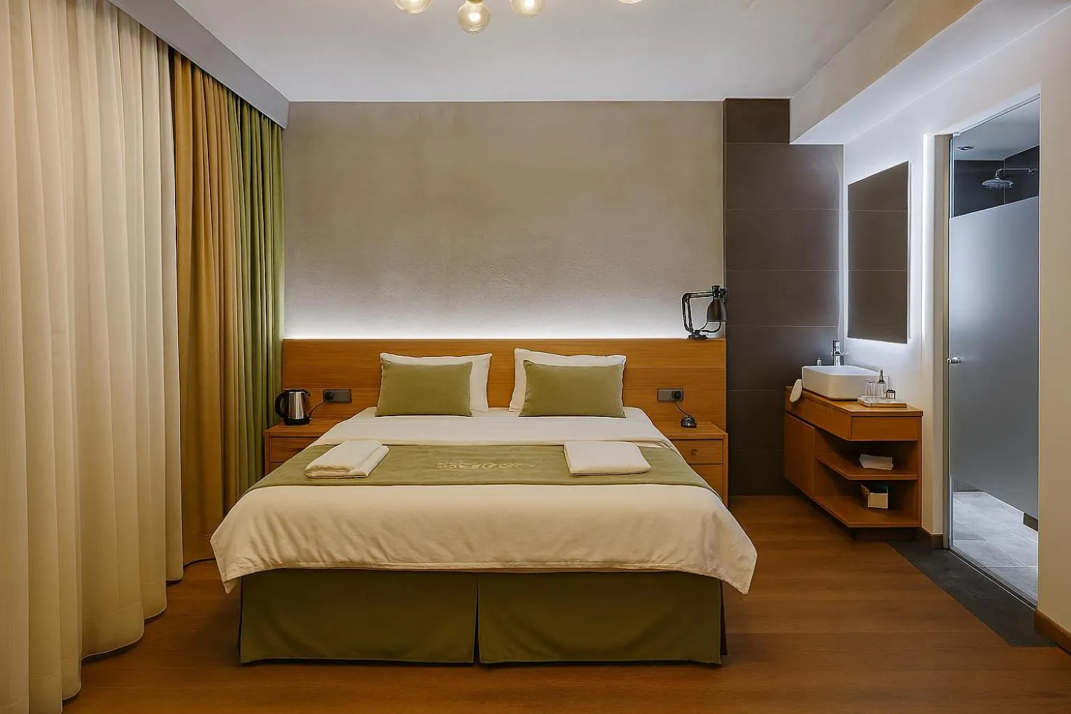 Bed in Aleksandr Pera Hotel