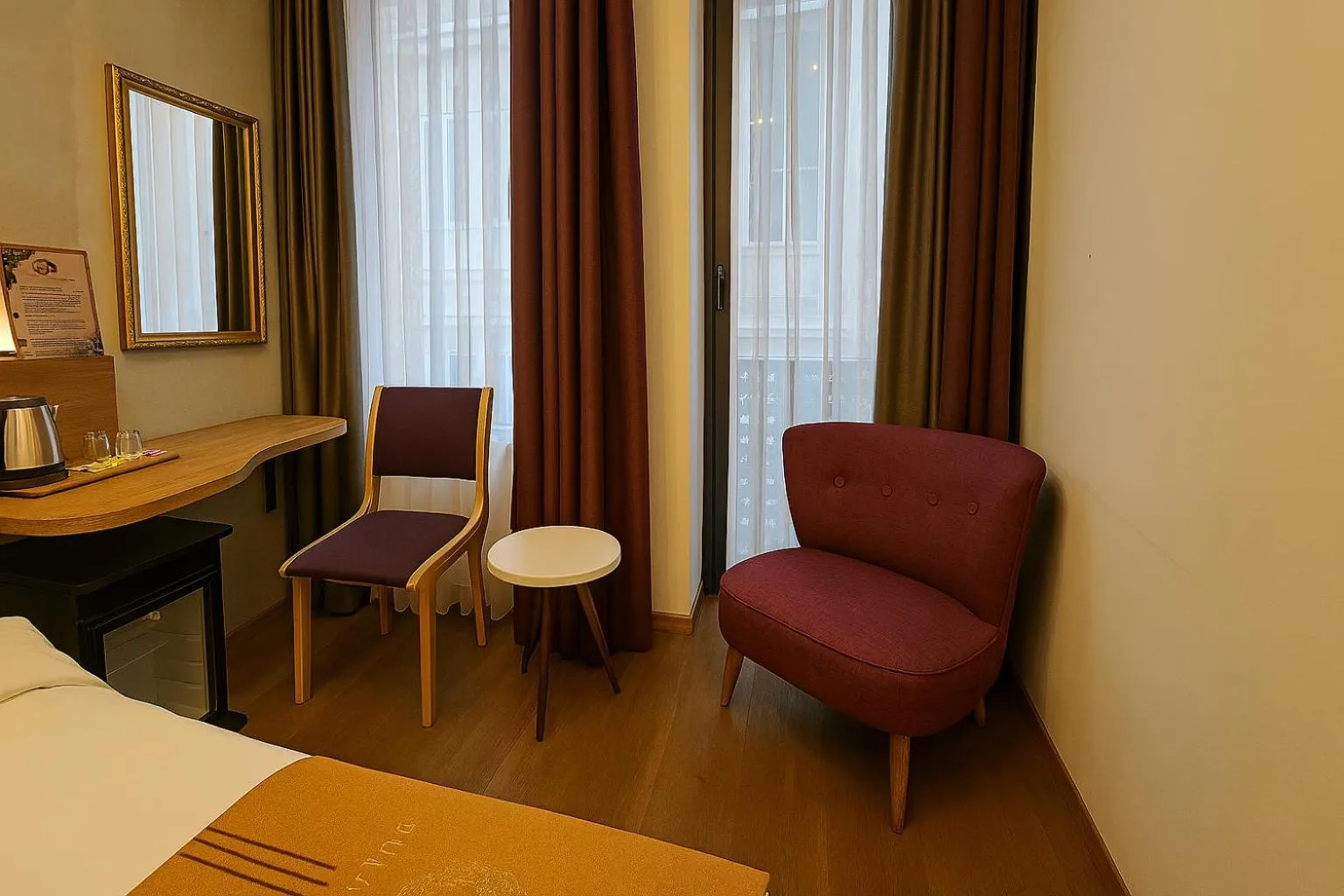 Bed in Aleksandr Pera Hotel