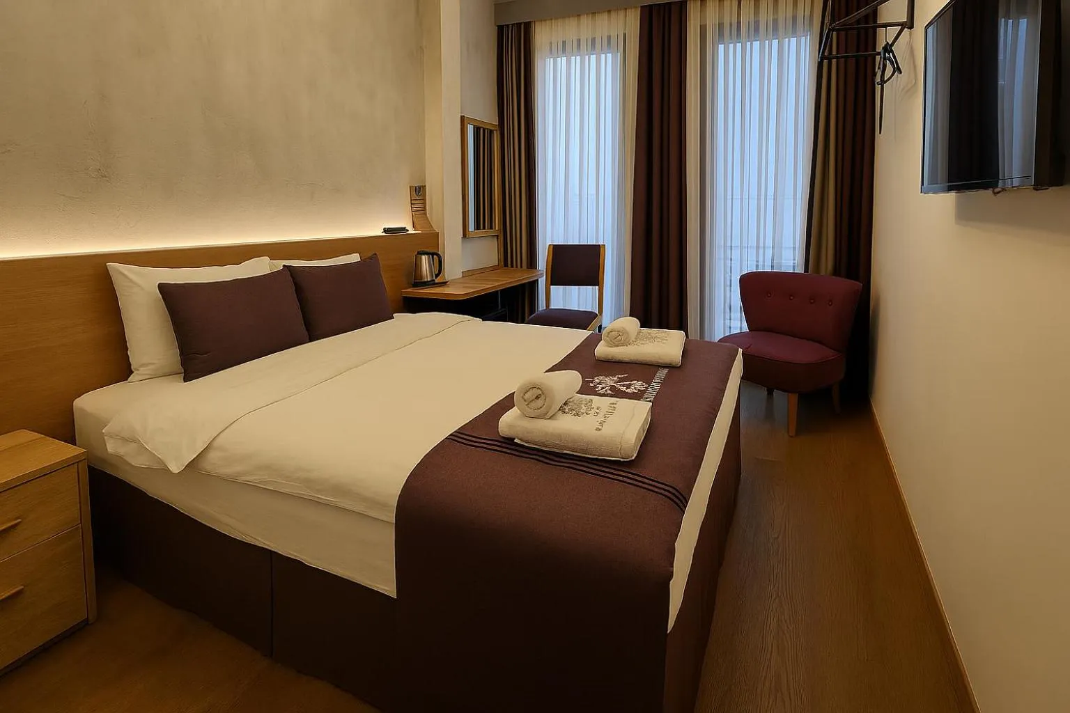 Bed in Aleksandr Pera Hotel