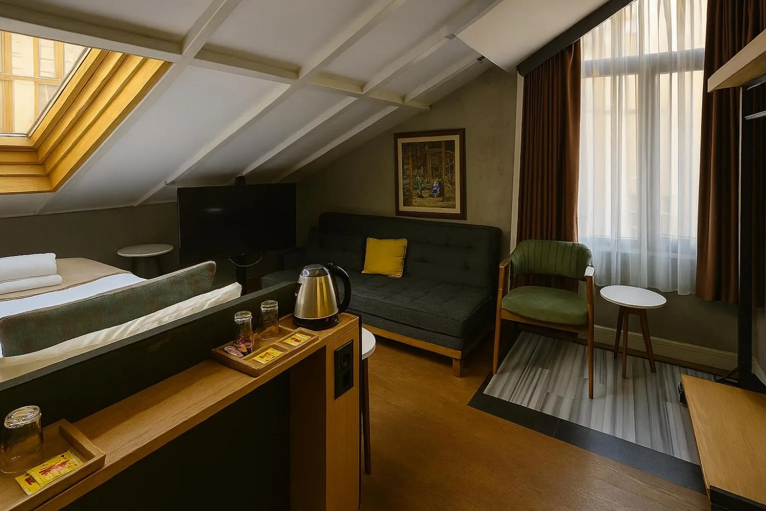 Bed in Aleksandr Pera Hotel