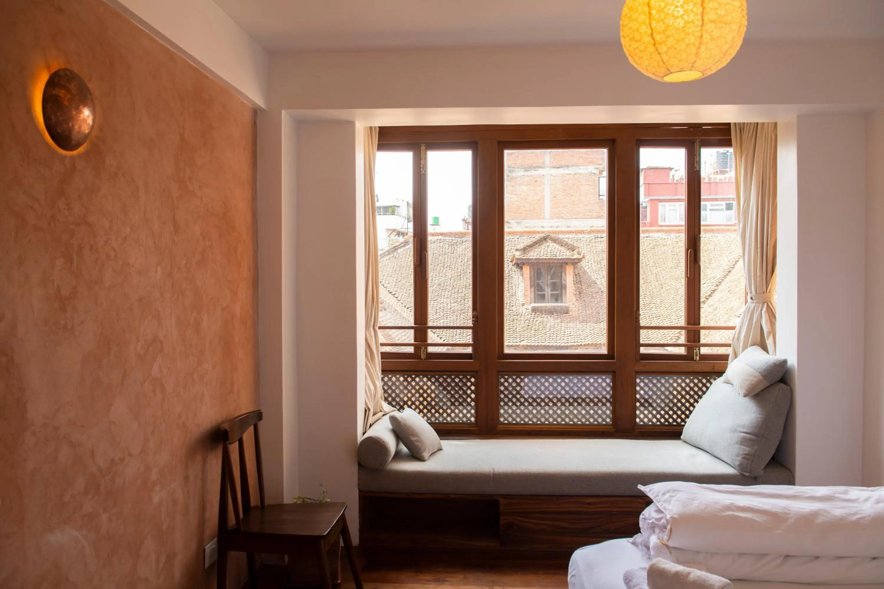 Bedroom, Bed in Newa Chen Historic House UNESCO