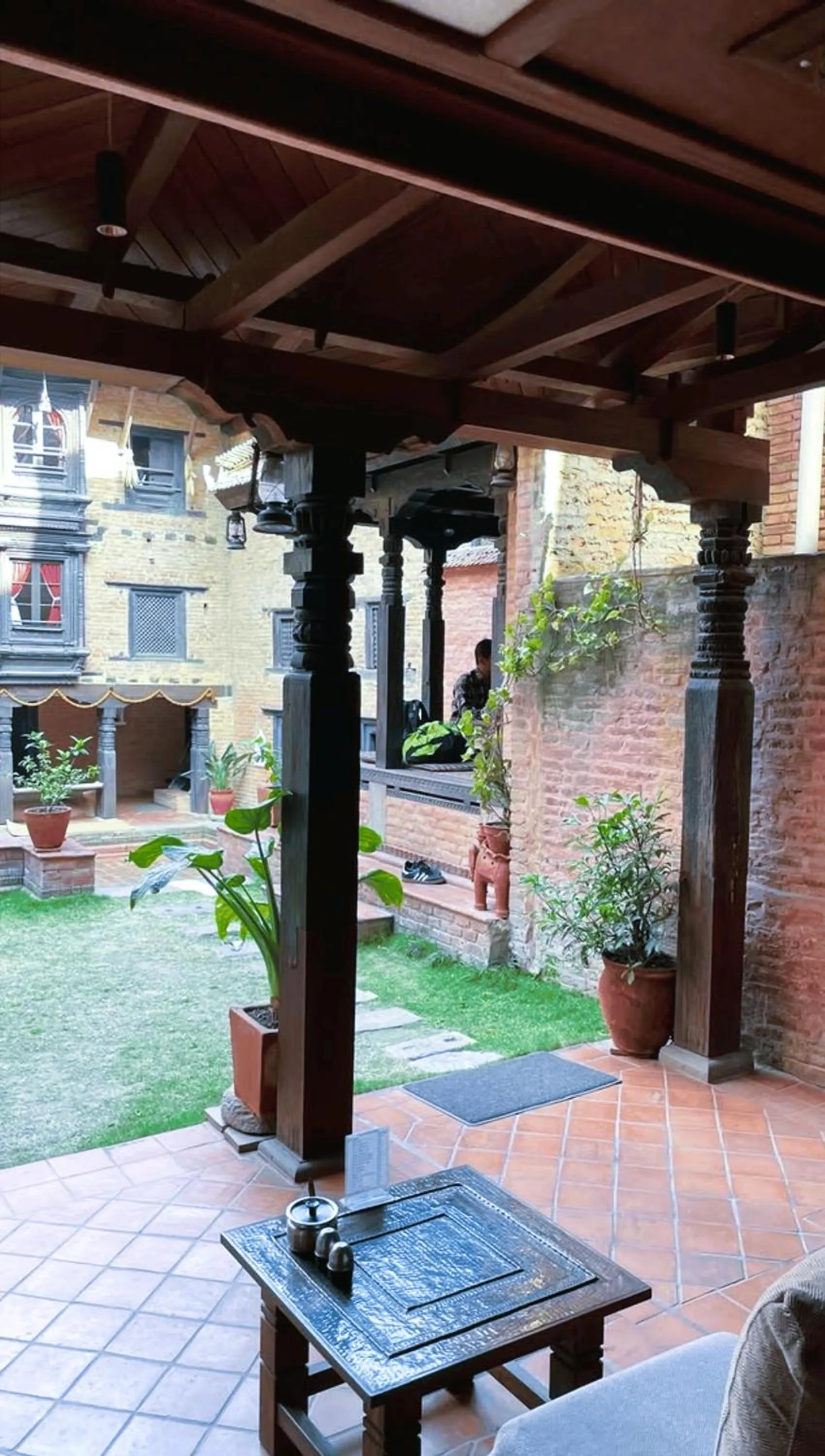 Patio in Newa Chen Historic House UNESCO