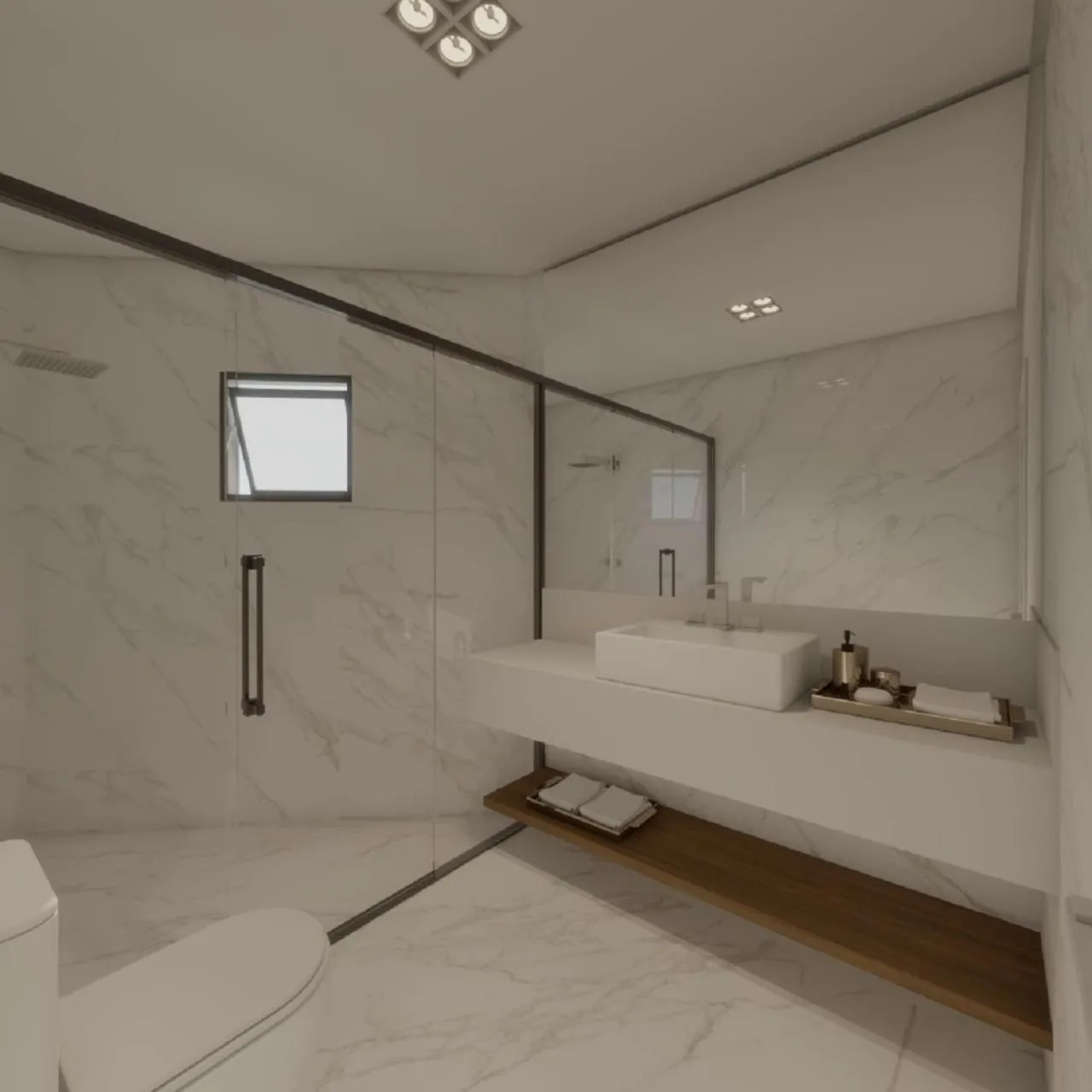 Bathroom, Bed in Lindo apartamento na praia brava