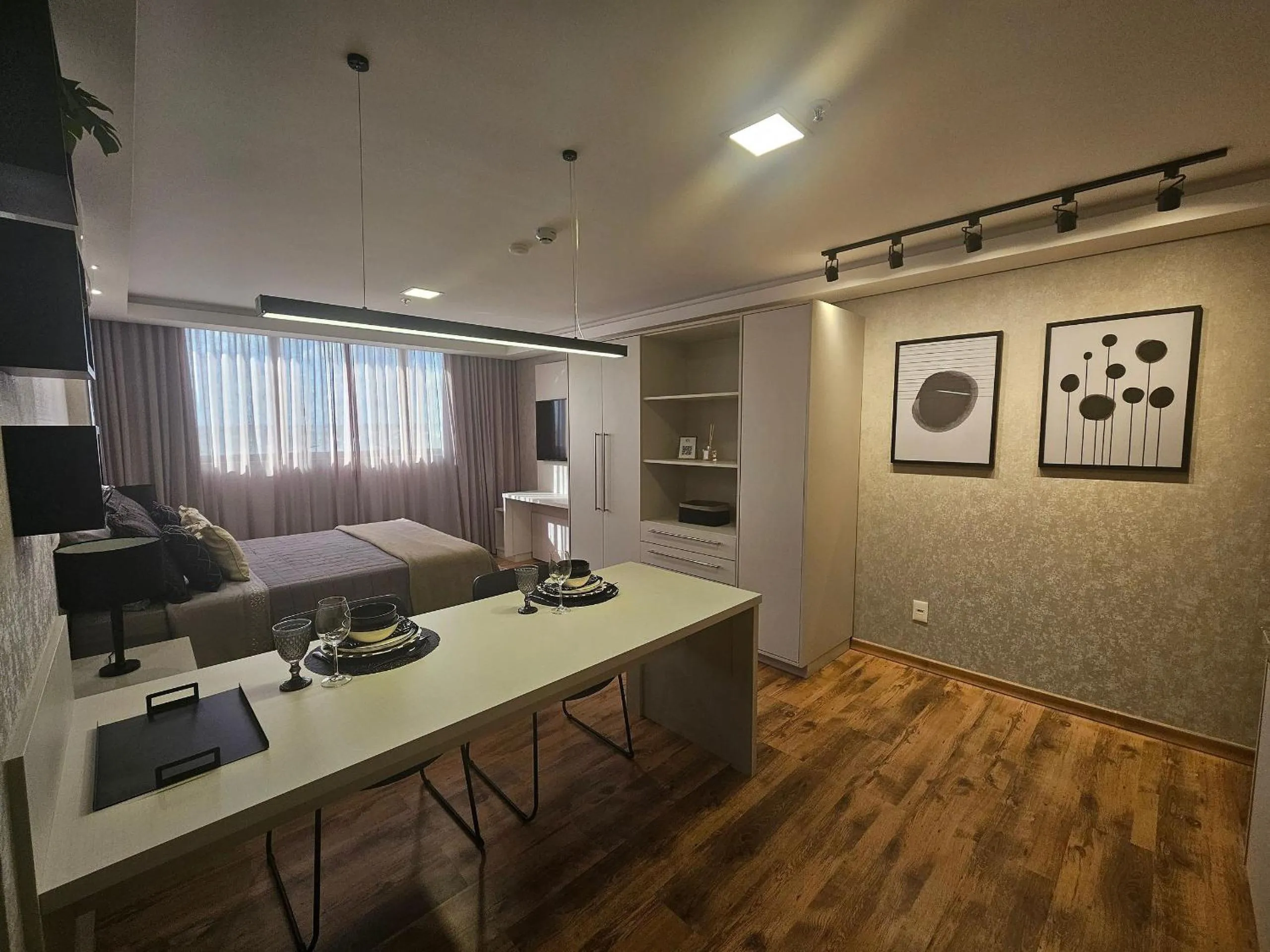 Bedroom in Hotel Flat Afonso Pena e Centro de Convenções Campo Grande