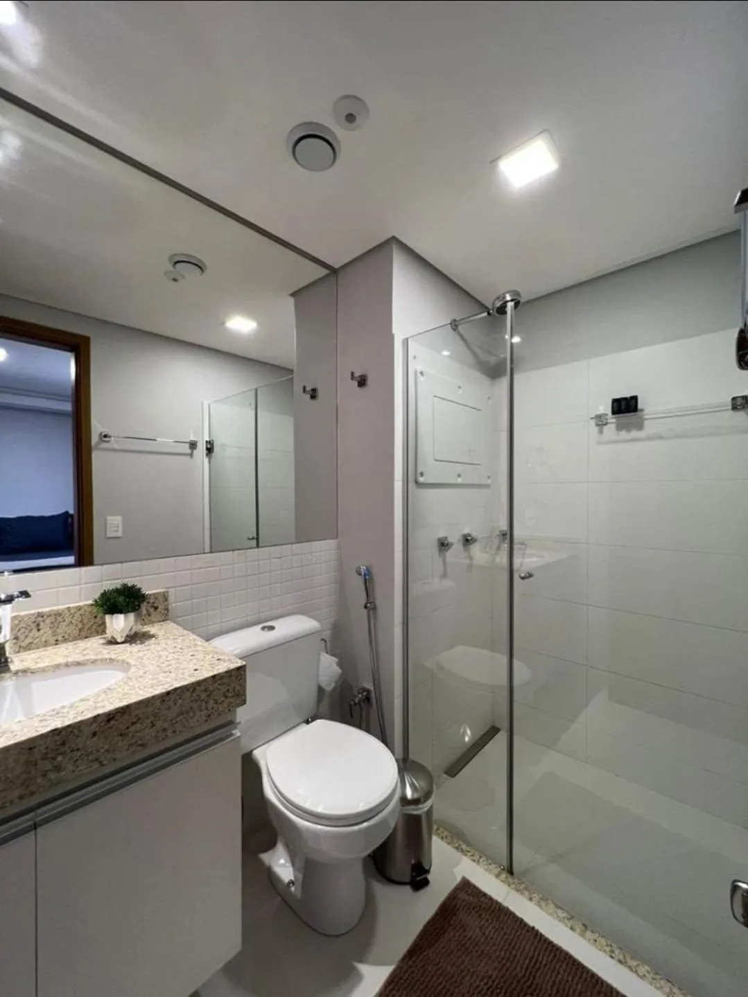 Bathroom in Hotel Flat Afonso Pena e Centro de Convenções Campo Grande