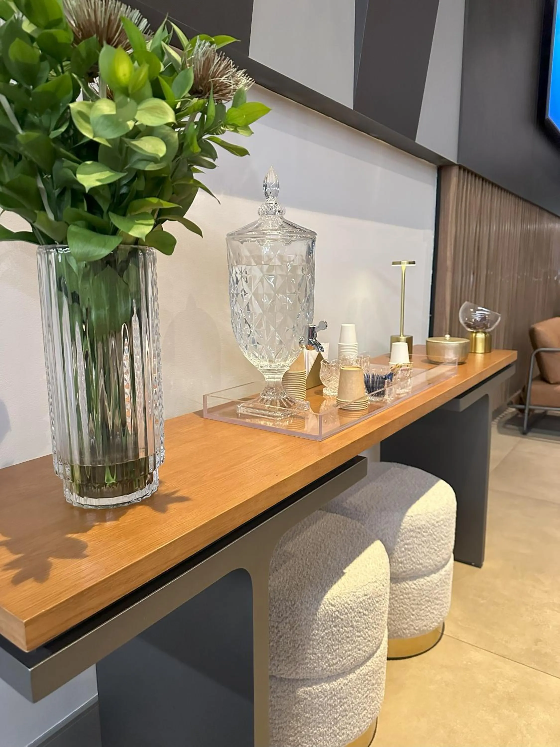 Lobby or reception in Hotel Flat Afonso Pena e Centro de Convenções Campo Grande