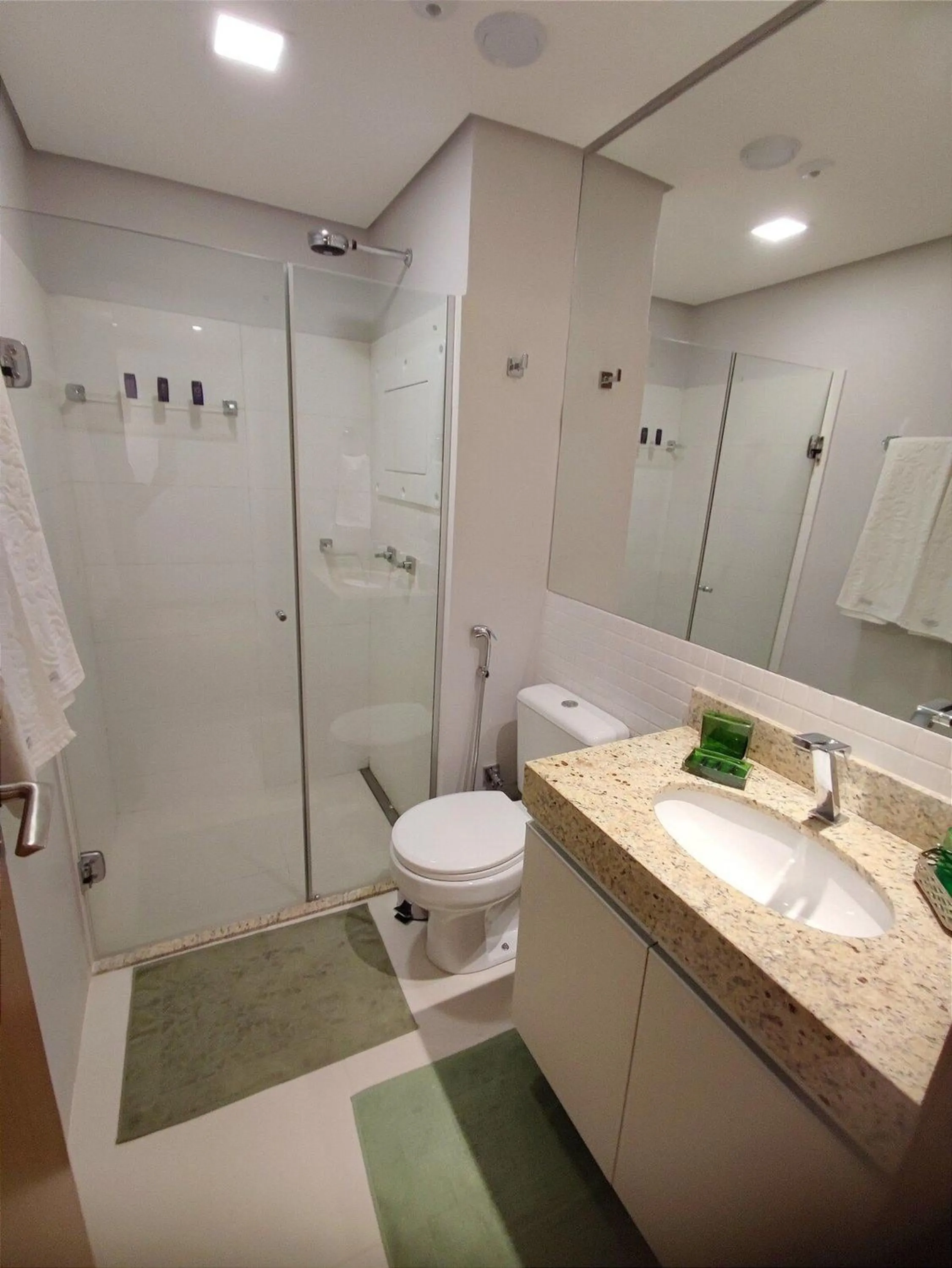 Toilet in Hotel Flat Afonso Pena e Centro de Convenções Campo Grande