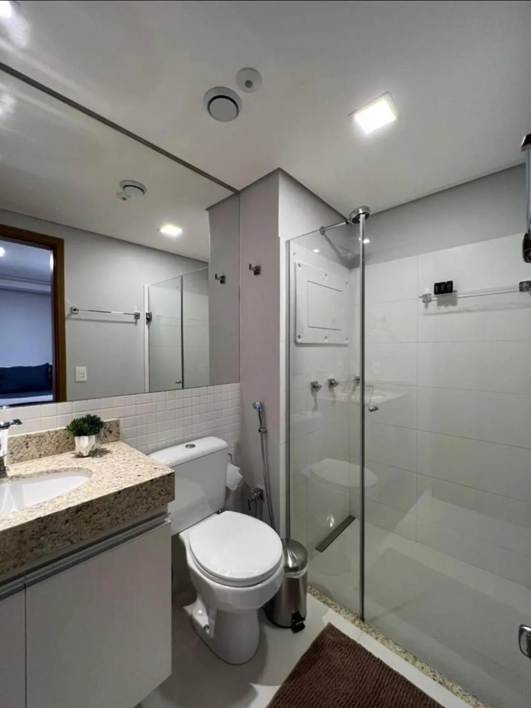 Bathroom in Hotel Flat Afonso Pena e Centro de Convenções Campo Grande