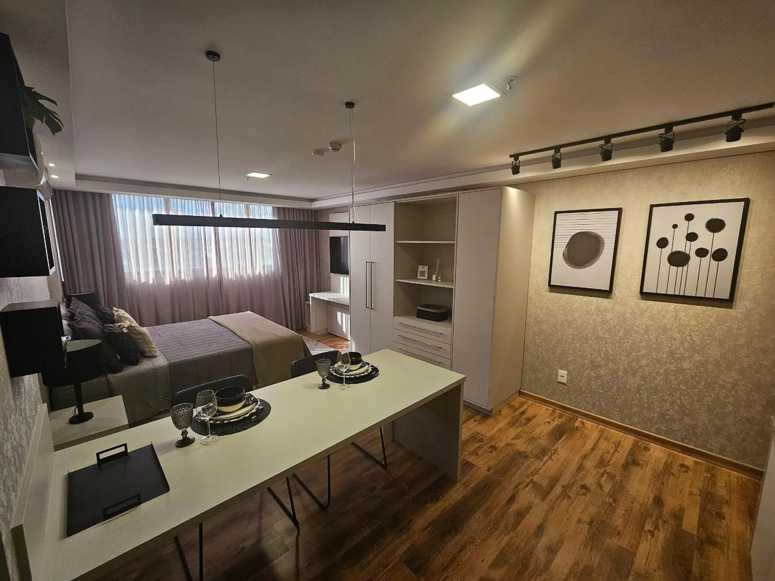 Bedroom in Hotel Flat Afonso Pena e Centro de Convenções Campo Grande