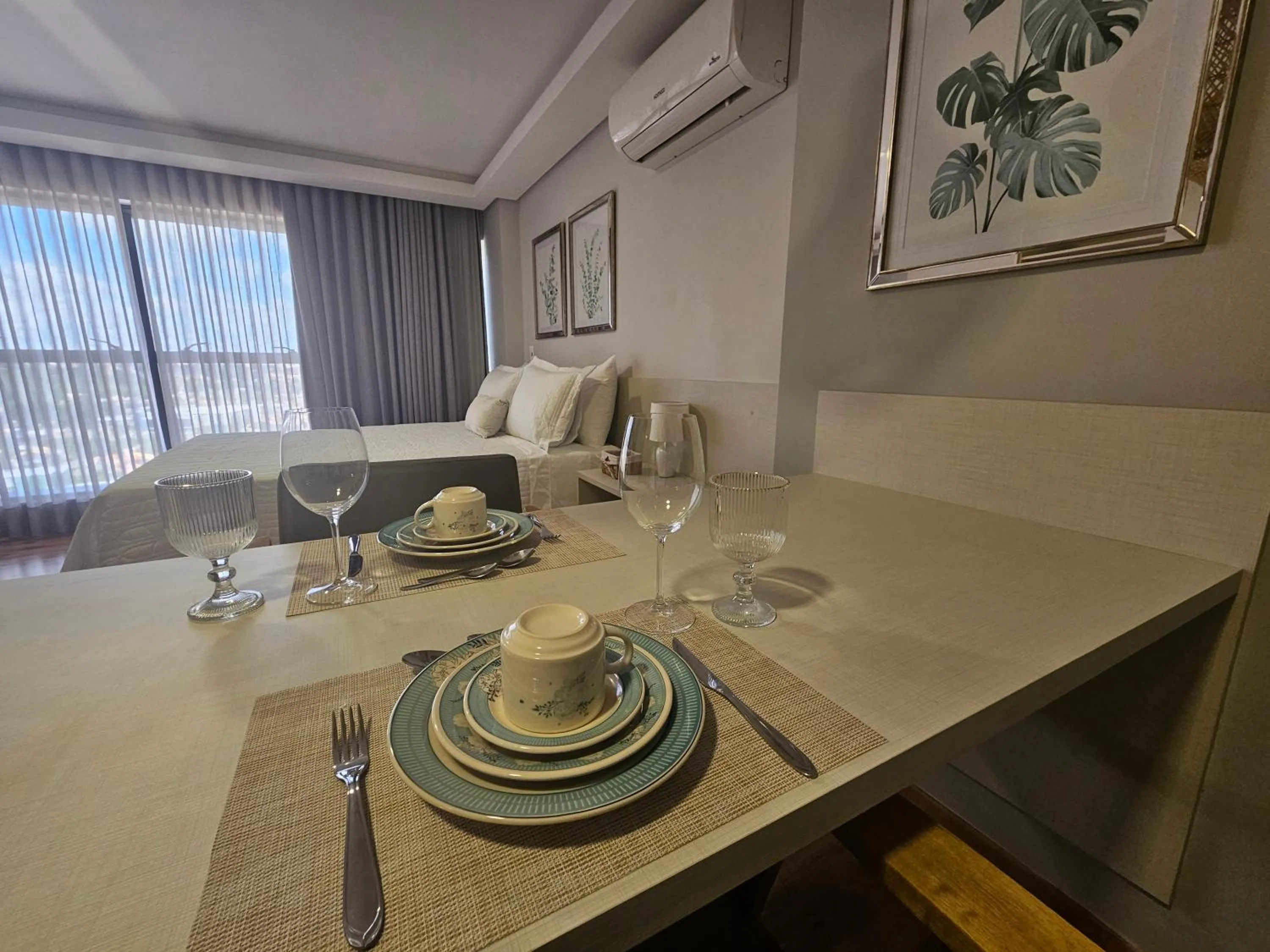 Bedroom in Hotel Flat Afonso Pena e Centro de Convenções Campo Grande