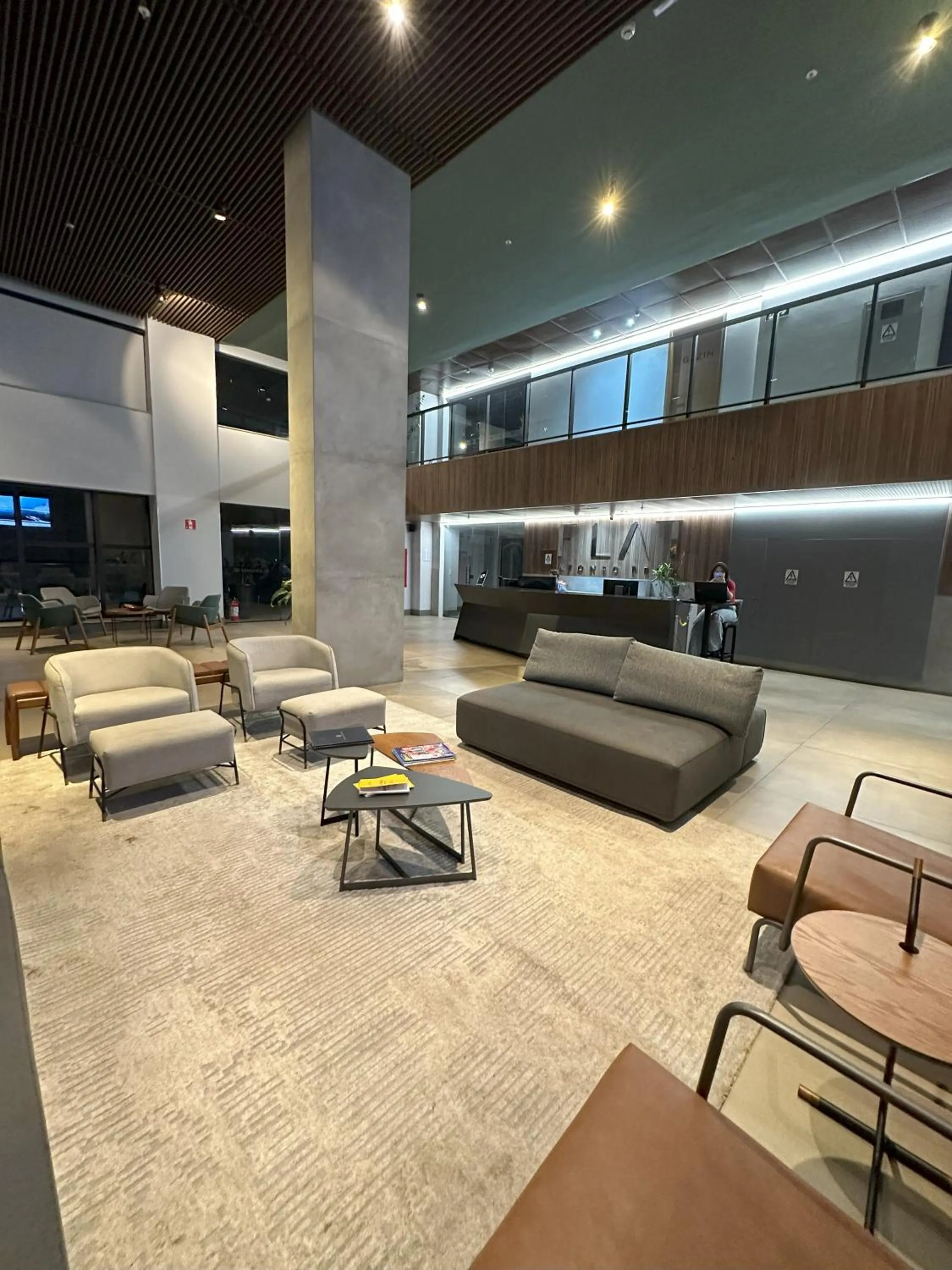 Lobby or reception in Hotel Flat Afonso Pena e Centro de Convenções Campo Grande