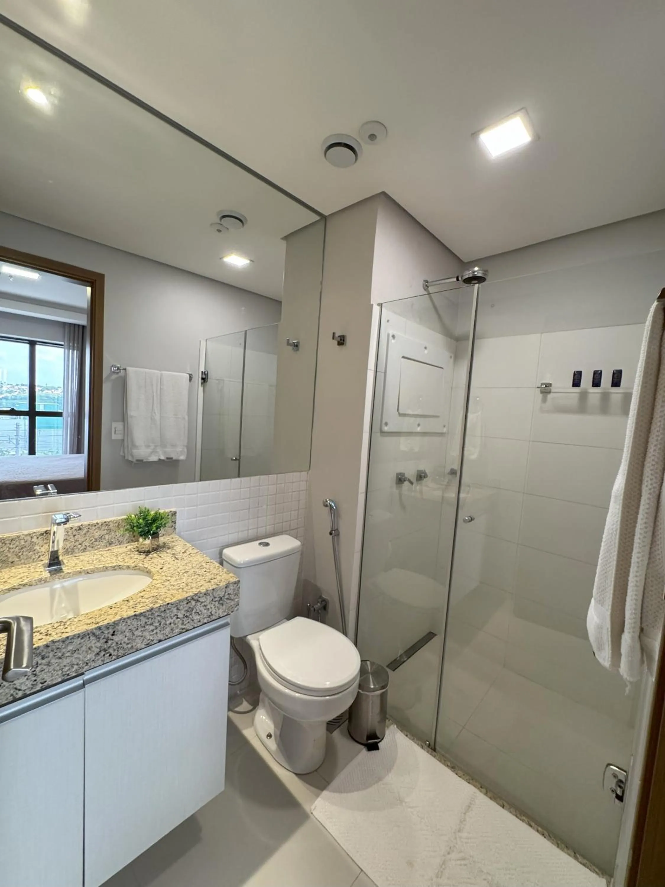 Bathroom in Hotel Flat Afonso Pena e Centro de Convenções Campo Grande