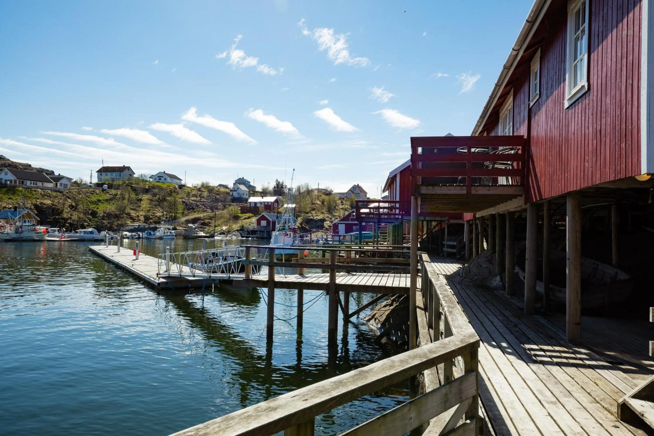 Patio in The Tide - Rorbuer