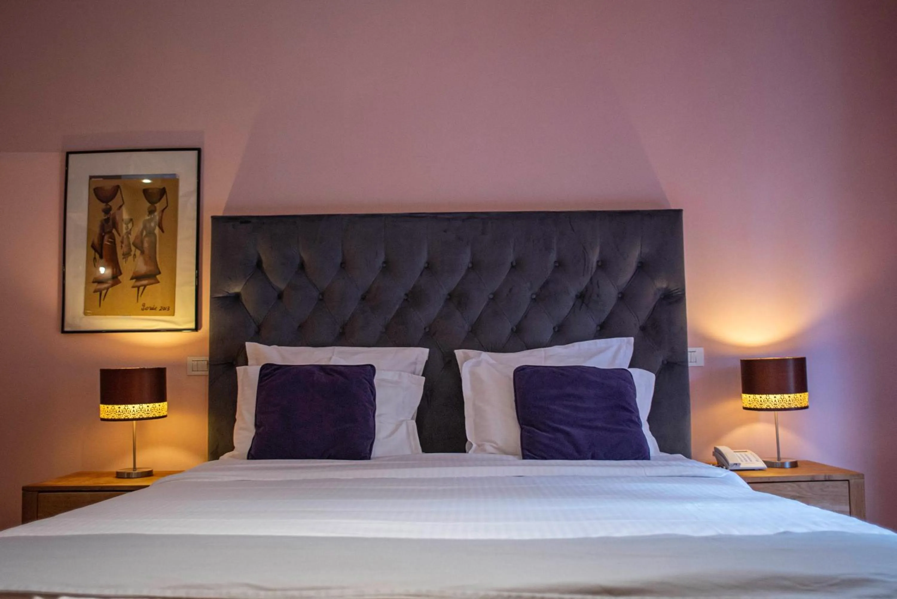 Bed in Paj Hotelul Retreat & Spa
