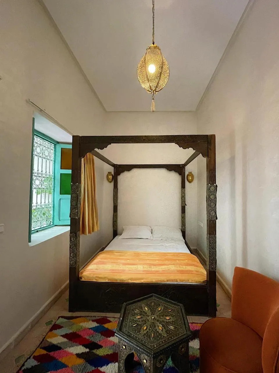 Bed in Riad Deux Palmiers