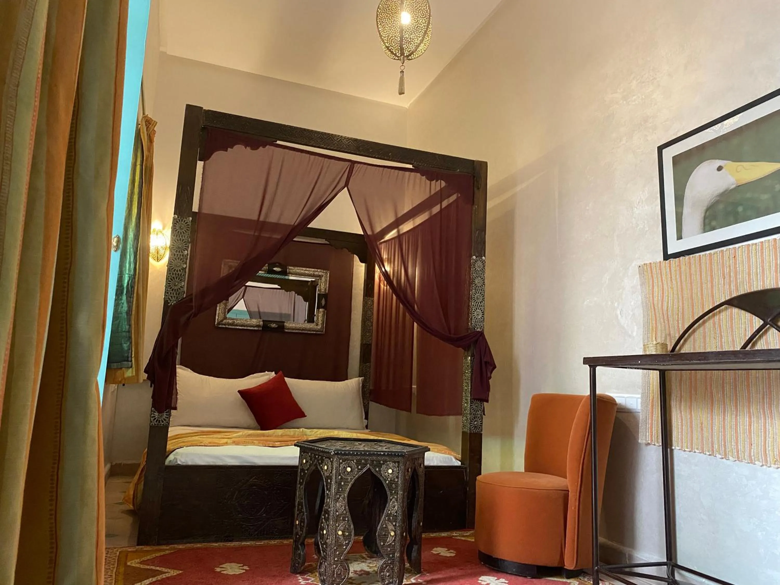 Bed in Riad Deux Palmiers