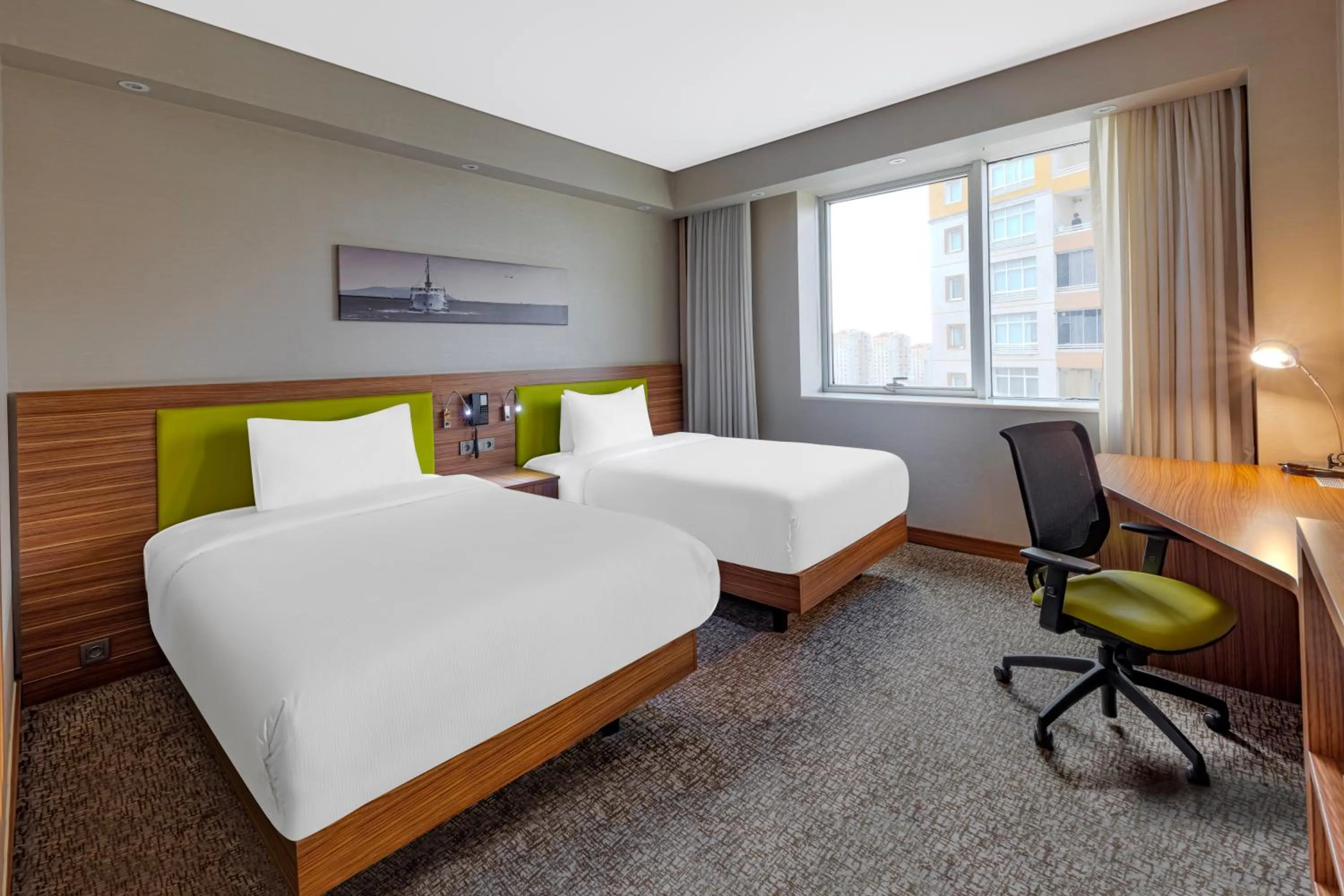Bed in Hampton by Hilton Istanbul Kayasehir