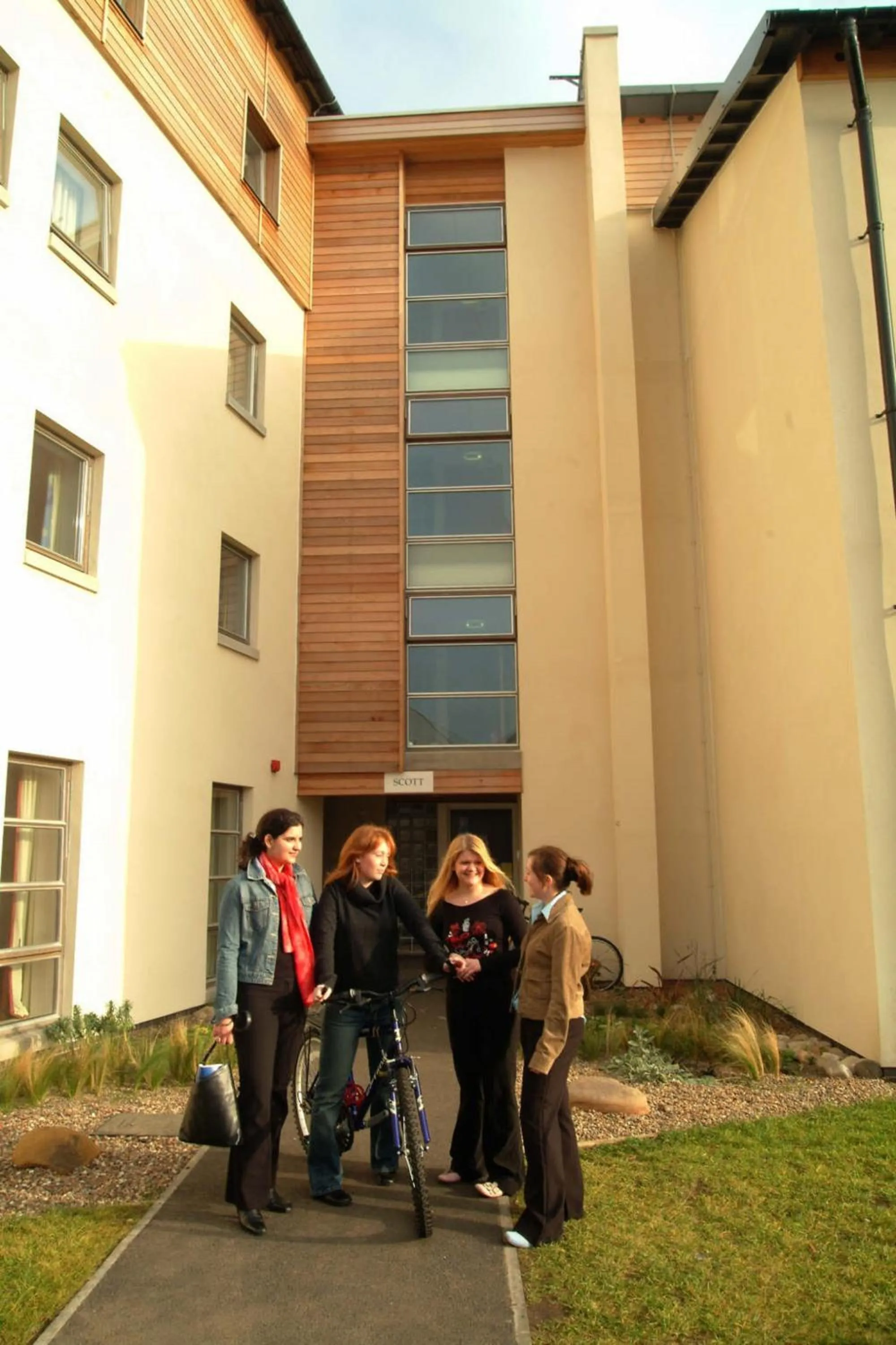 Facade/entrance in David Russell Apartments - Campus Accommodation