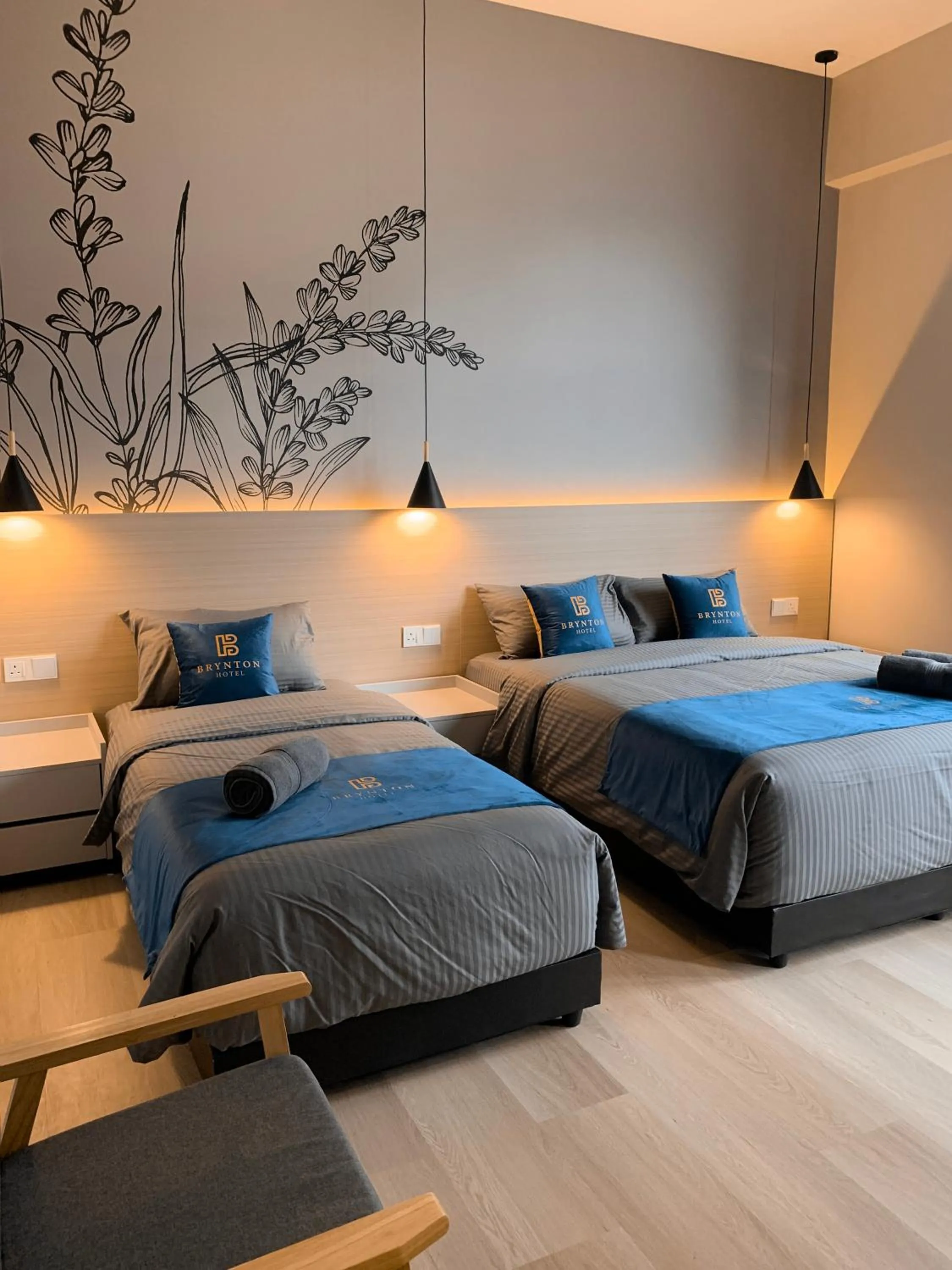 Bed in Hotel Brynton at Cameron Centrum Mall