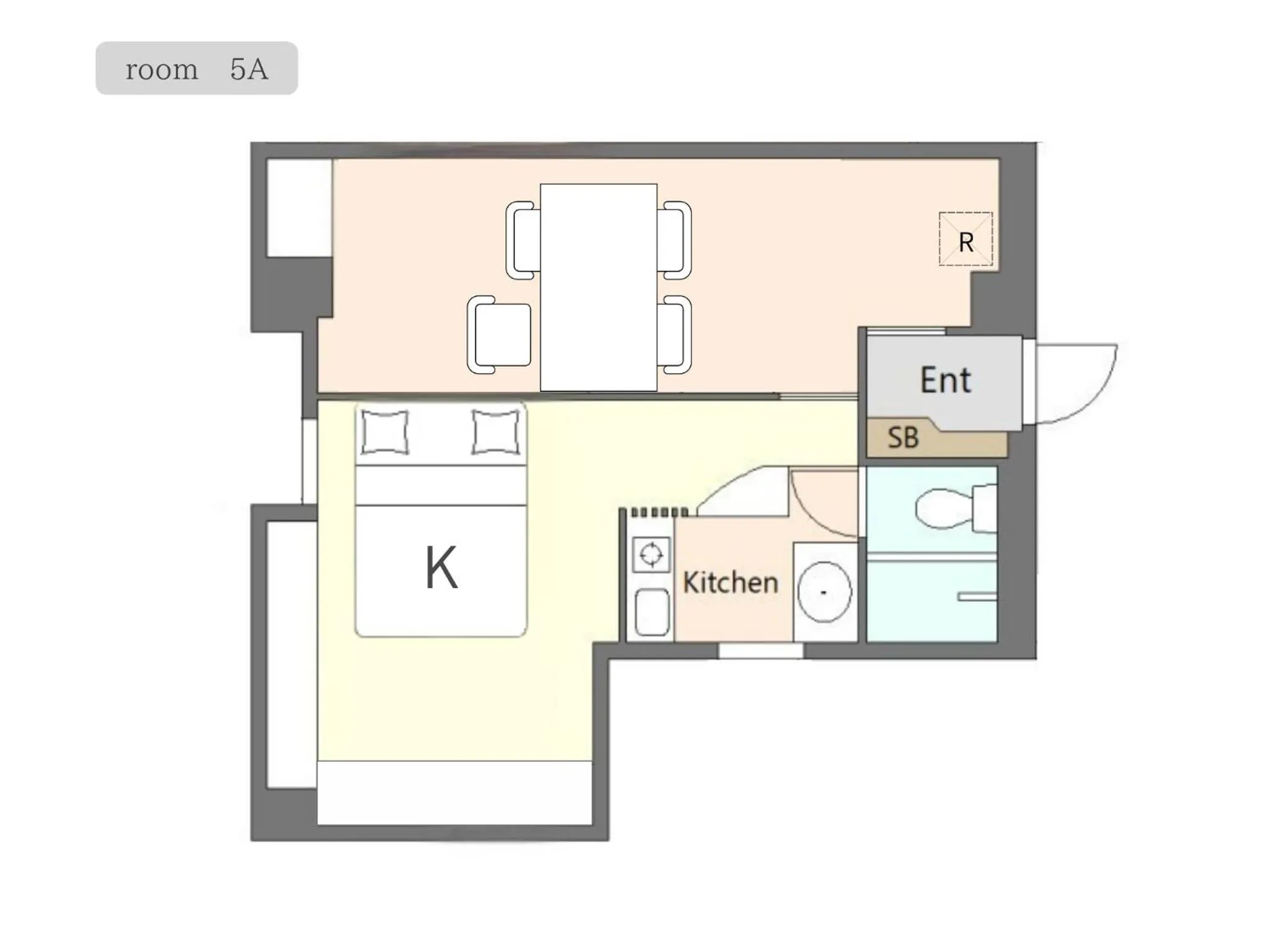 King Room - single occupancy in Matsuyama Stay
