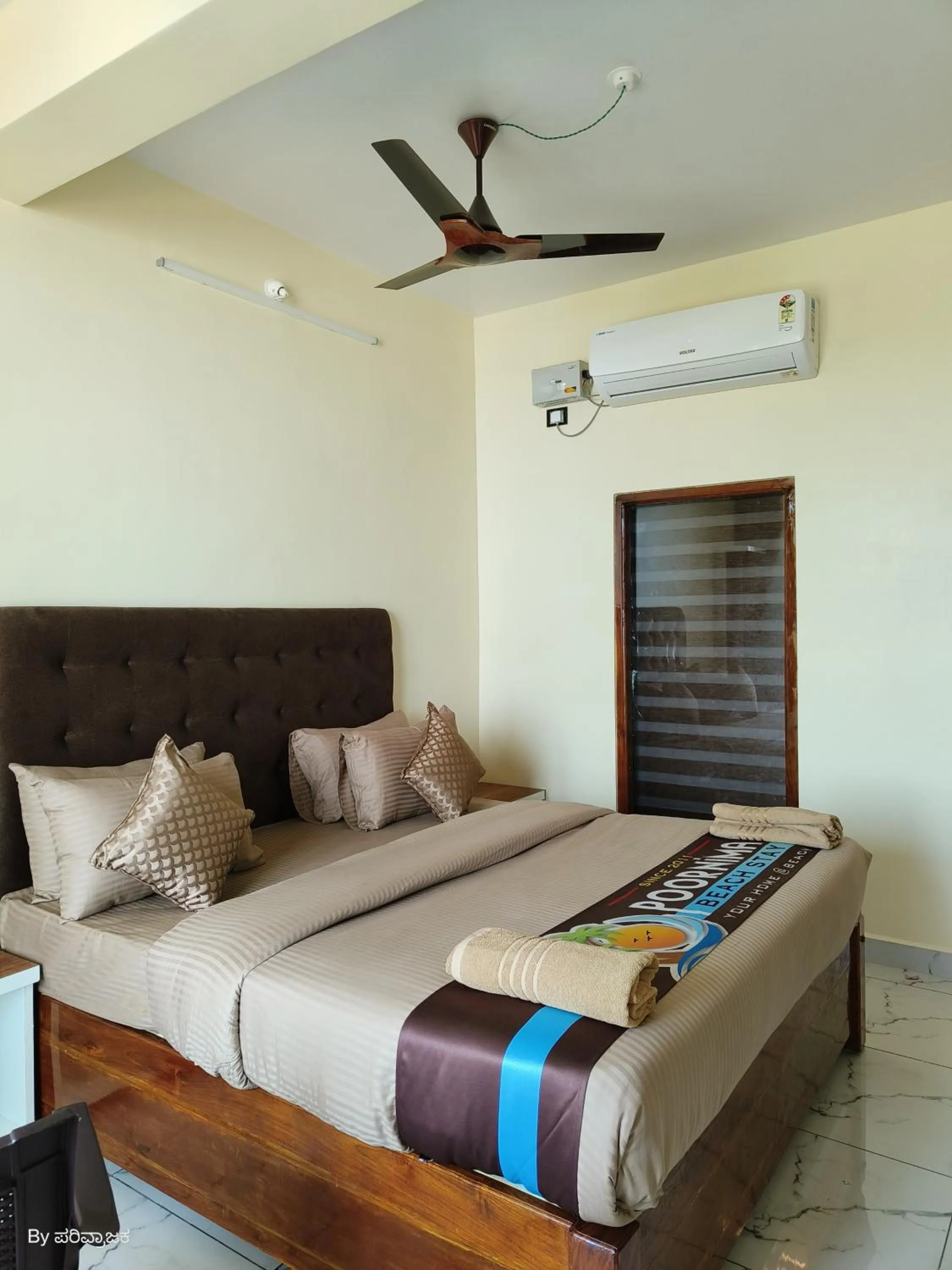 Bed in Poornima Beach Stay