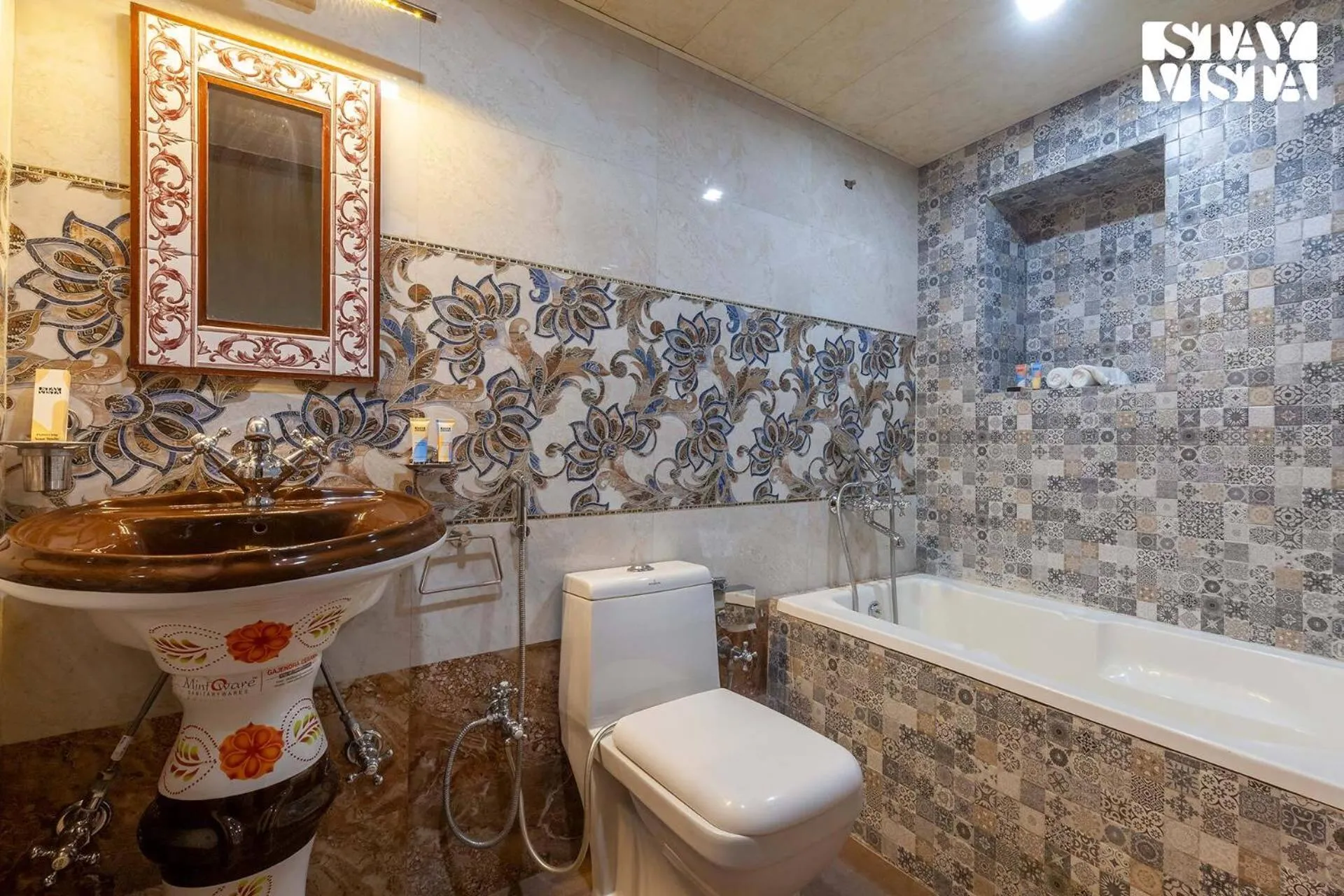 Bathroom in Sunset Escape by VEO - Part of StayVista
