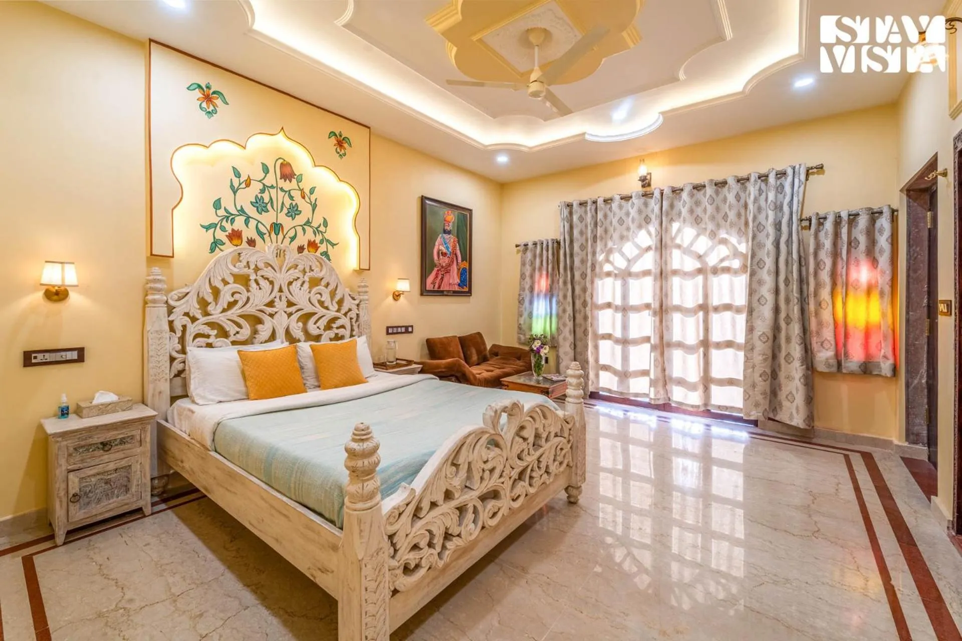 Bedroom, Bed in Sunset Escape by VEO - Part of StayVista