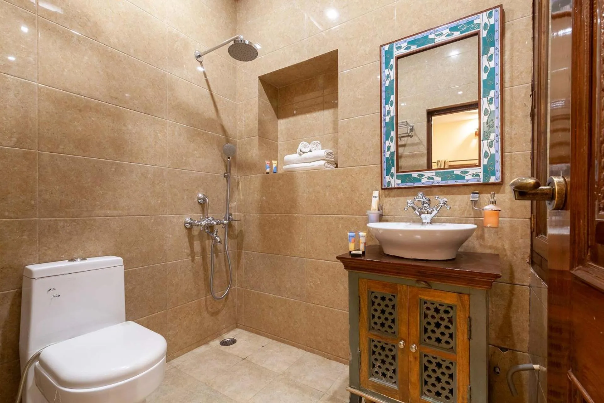 Bathroom in Sunset Escape by VEO - Part of StayVista