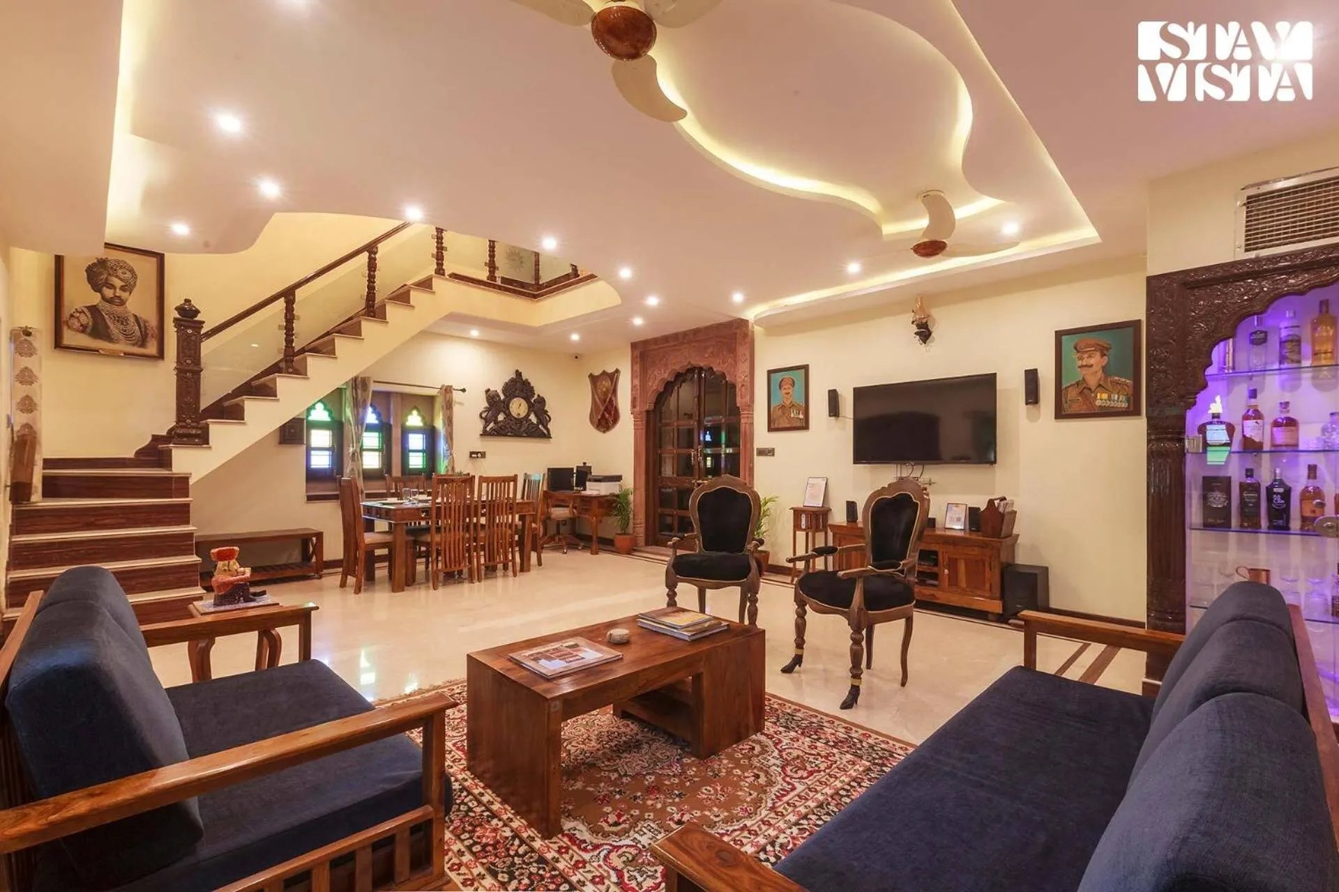 Living room in Sunset Escape by VEO - Part of StayVista