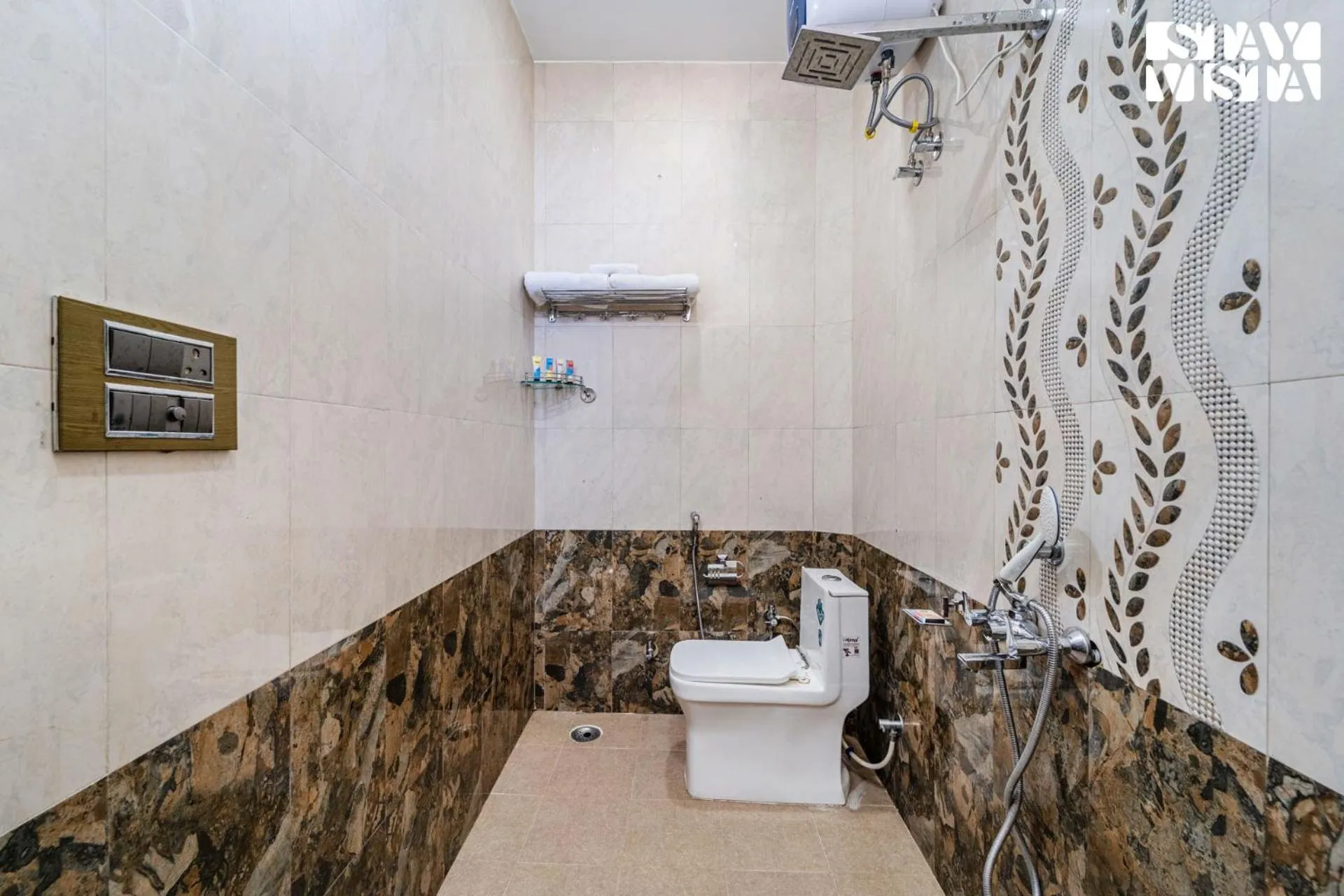 Bathroom in Sunset Escape by VEO - Part of StayVista