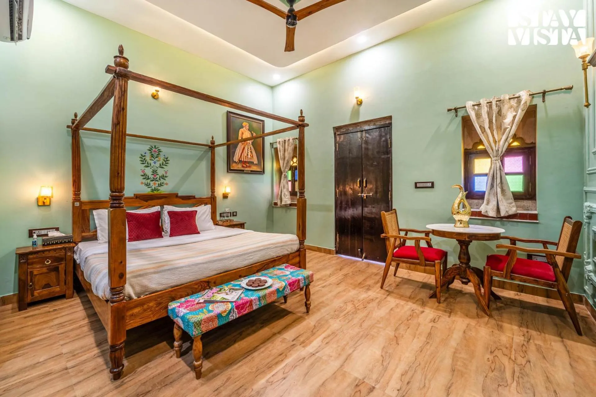 Bedroom, Bed in Sunset Escape by VEO - Part of StayVista