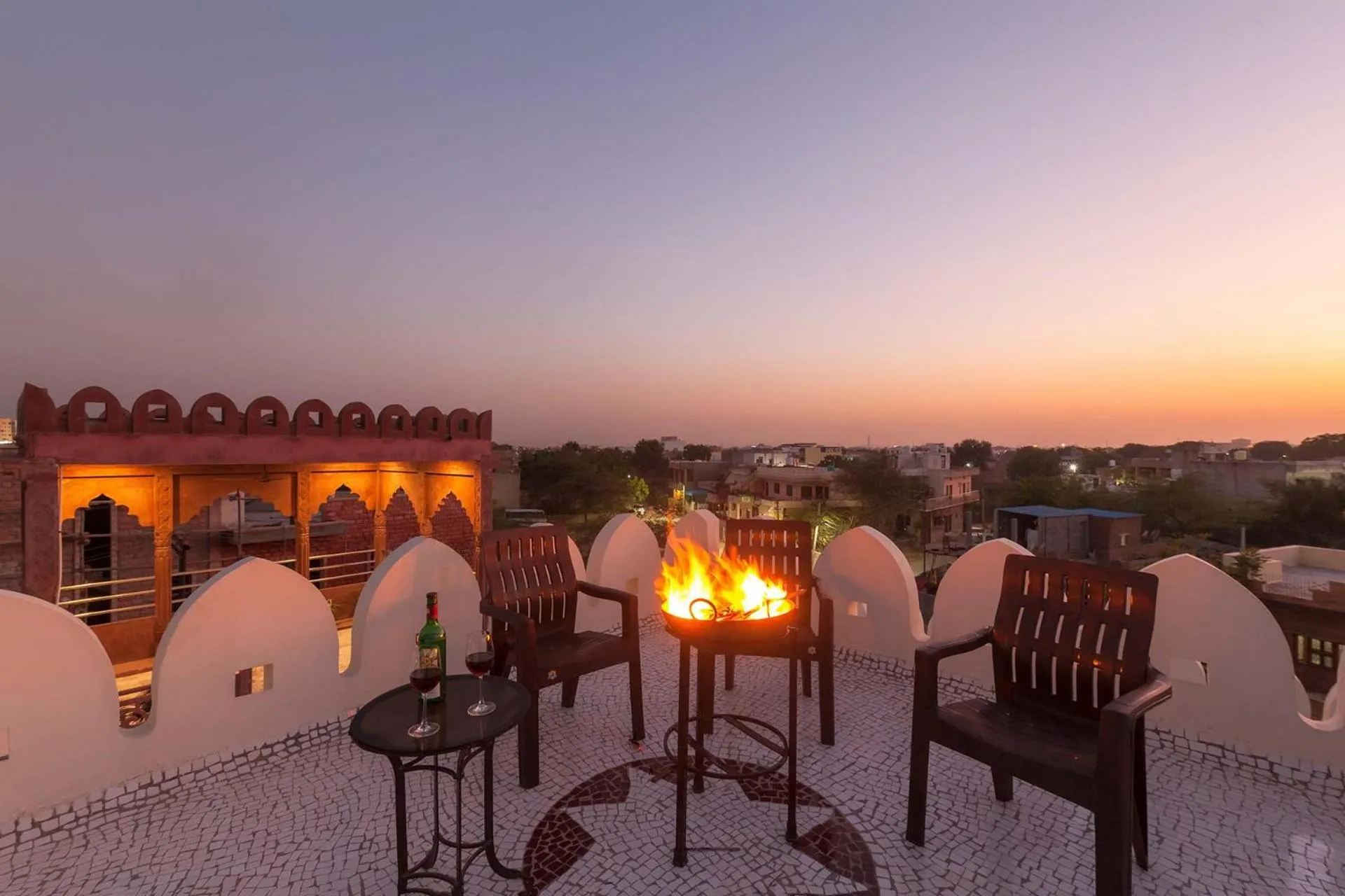 Balcony/Terrace in Sunset Escape by VEO - Part of StayVista