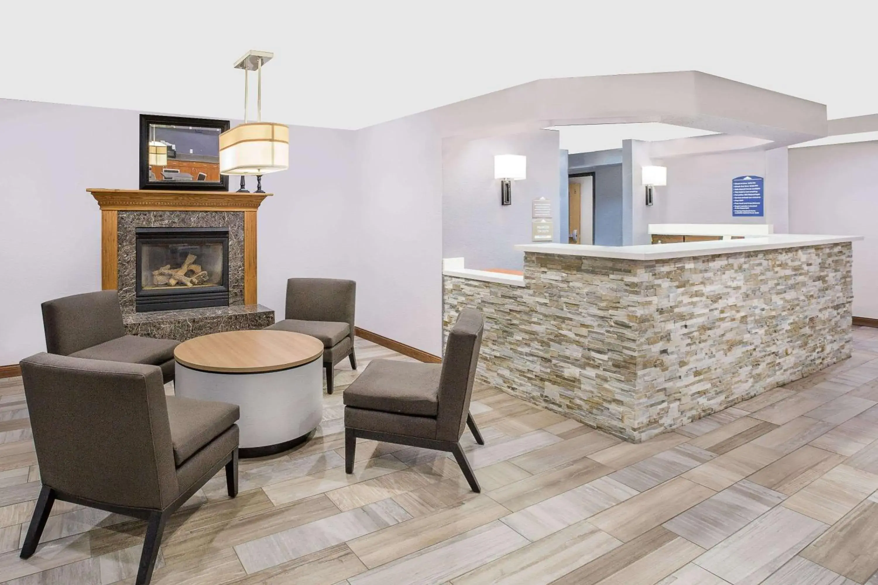 Lobby or reception in MICROTEL Inn and Suites - Ames Lobby or reception in MICROTEL Inn and Suites - Ames