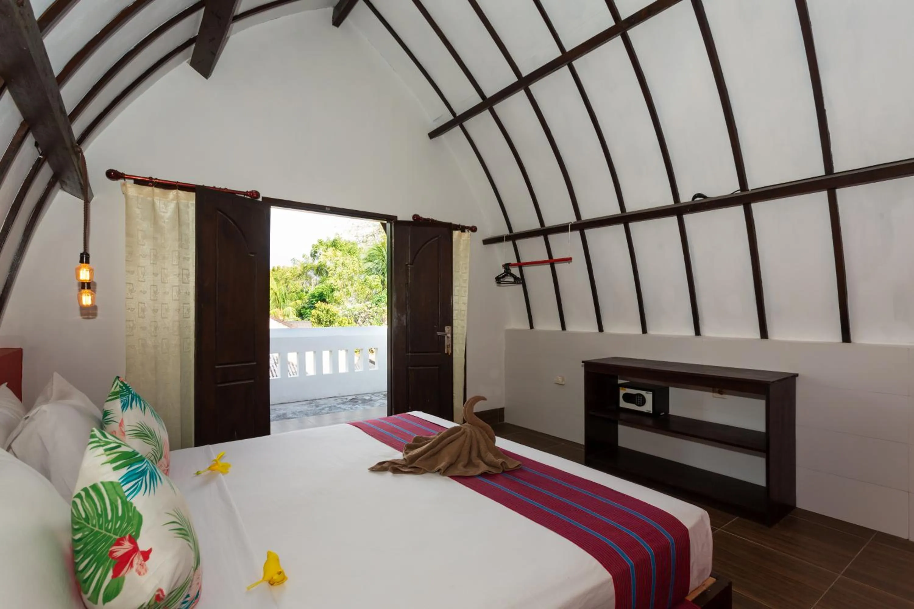 Bed in Kidi's Lodge Gilitrawangan