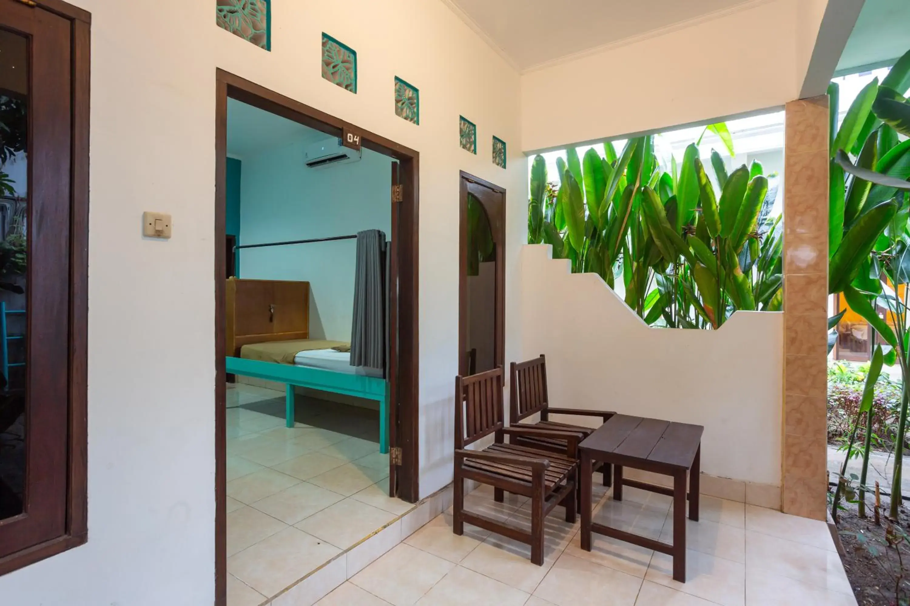 Seating area, Bed in Kidi's Lodge Gilitrawangan Seating area, Bed in Kidi's Lodge Gilitrawangan