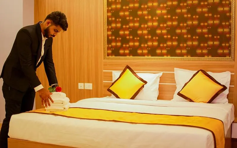 Bed in Hotel Emirates