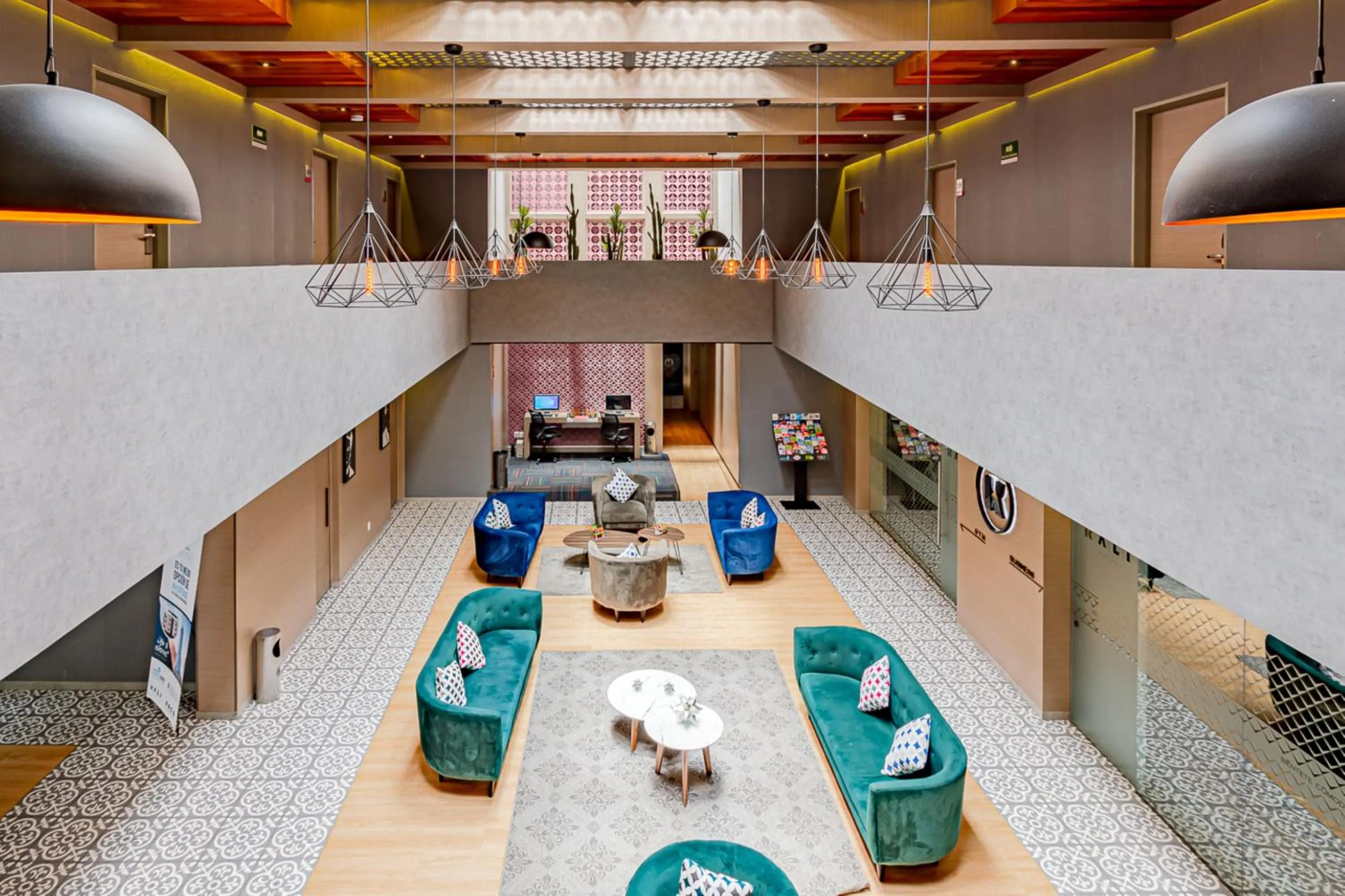 Living room in KALI Ciudadela Mexico City