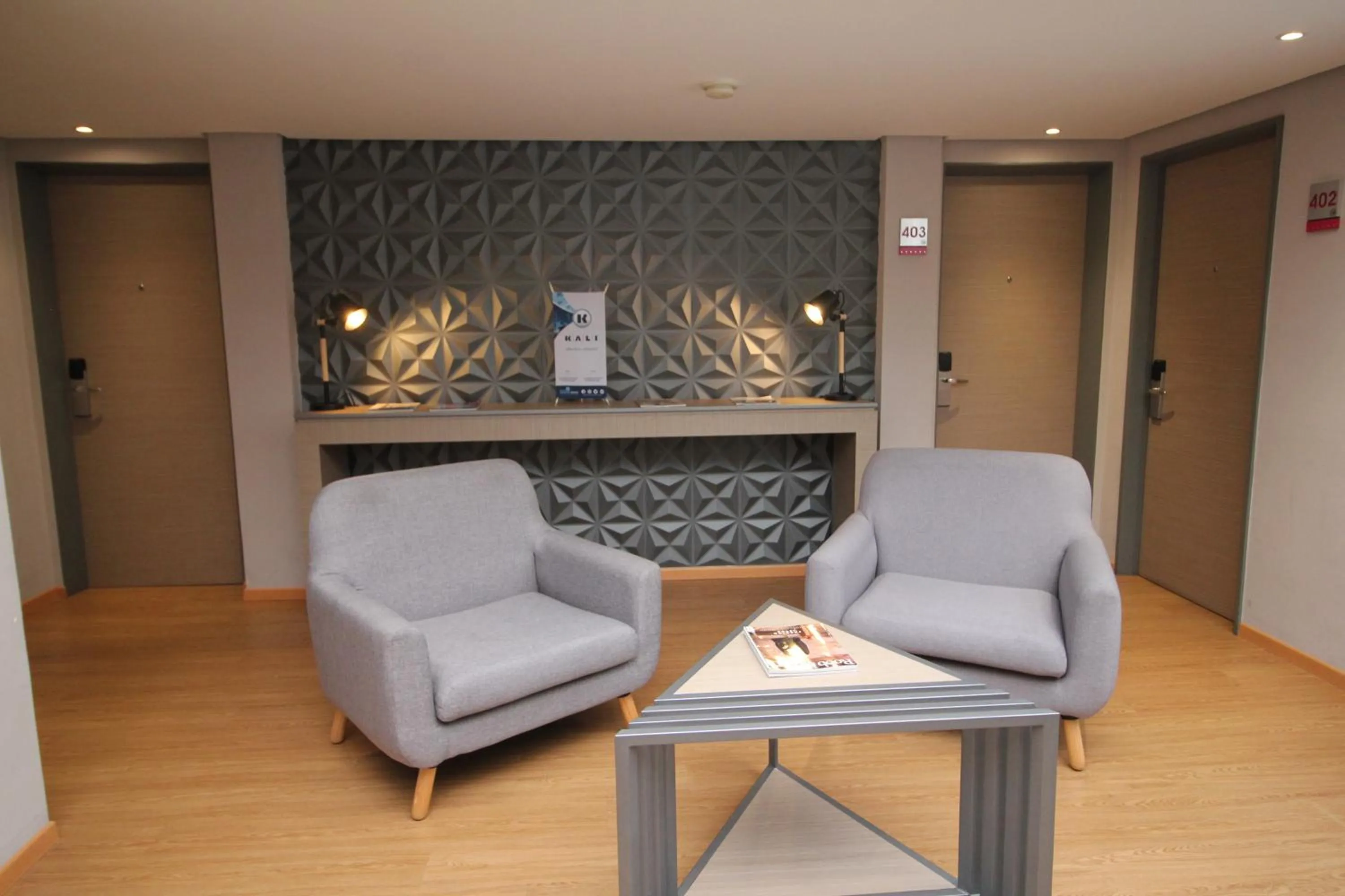 Living room in KALI Ciudadela Mexico City