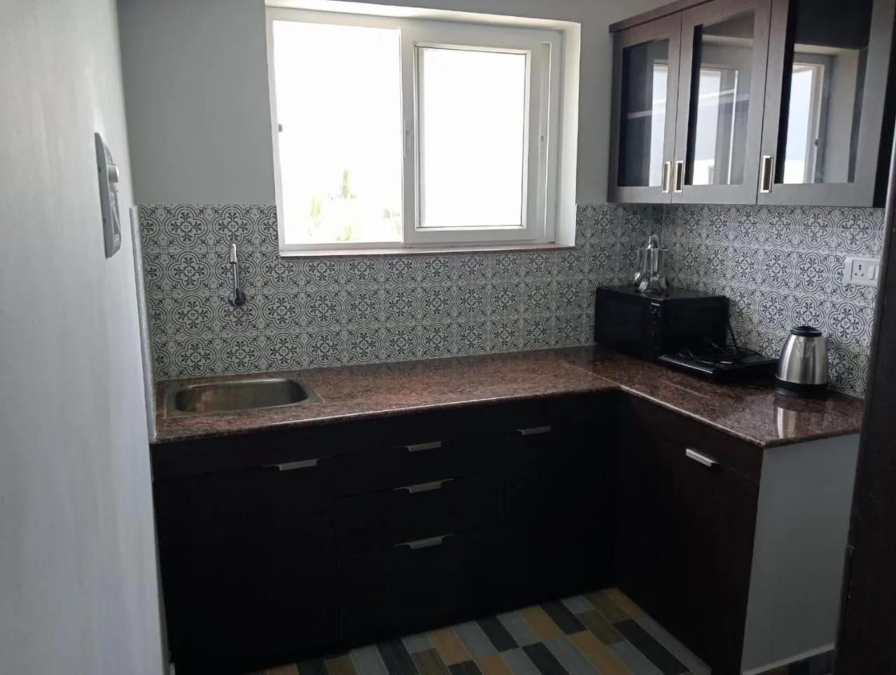 Kitchen or kitchenette in Season 4 Residences - 1BHK furnished apartments (near Apollo Proton, Tidal park)