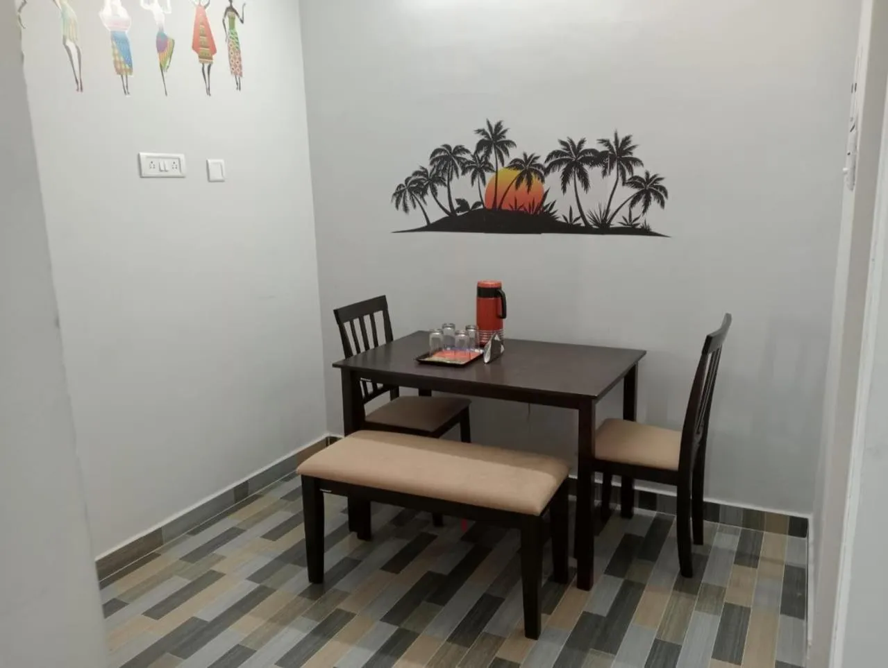 Dining area in Season 4 Residences - 1BHK furnished apartments (near Apollo Proton, Tidal park)